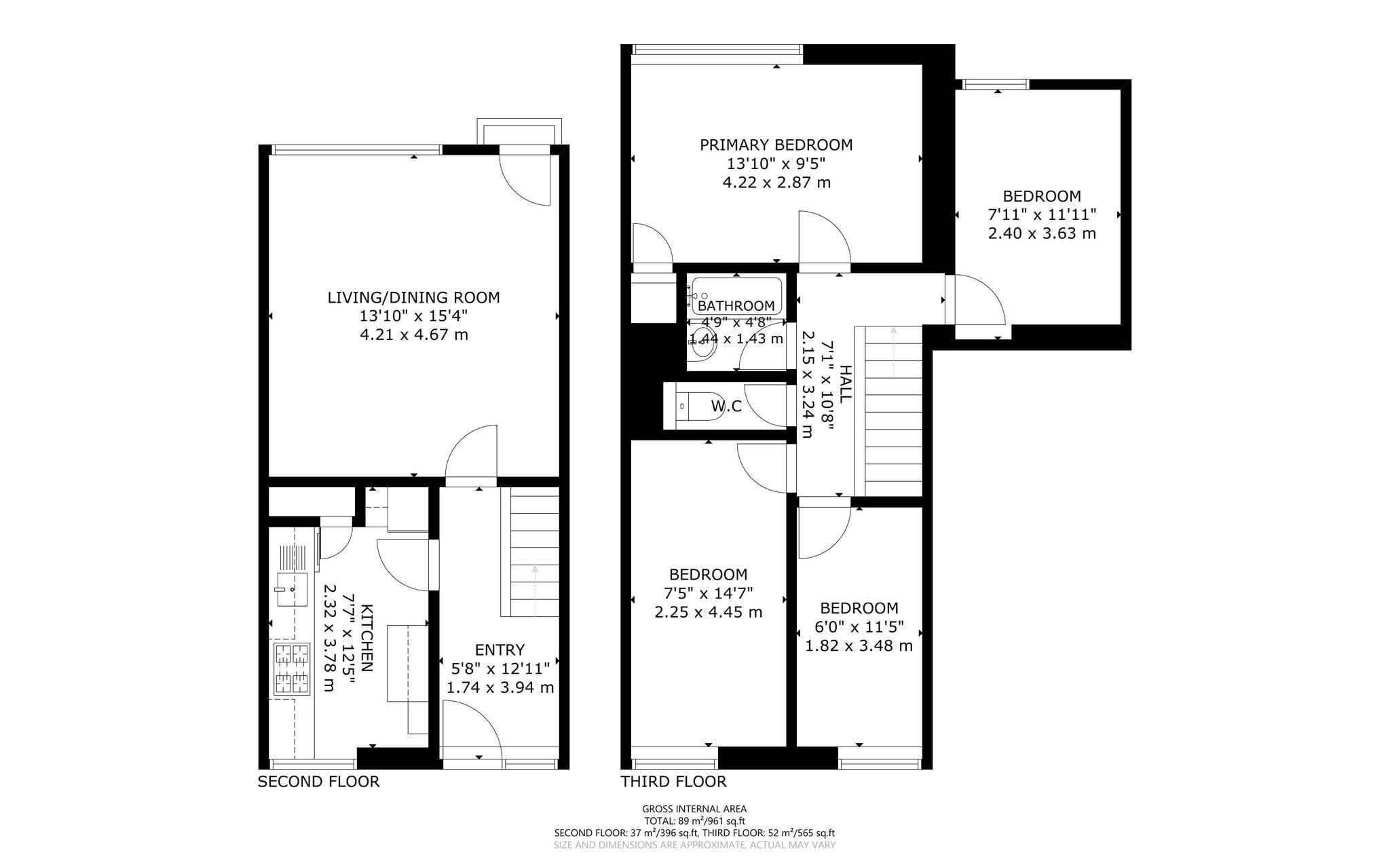Floorplan for Munster Square, London, NW1