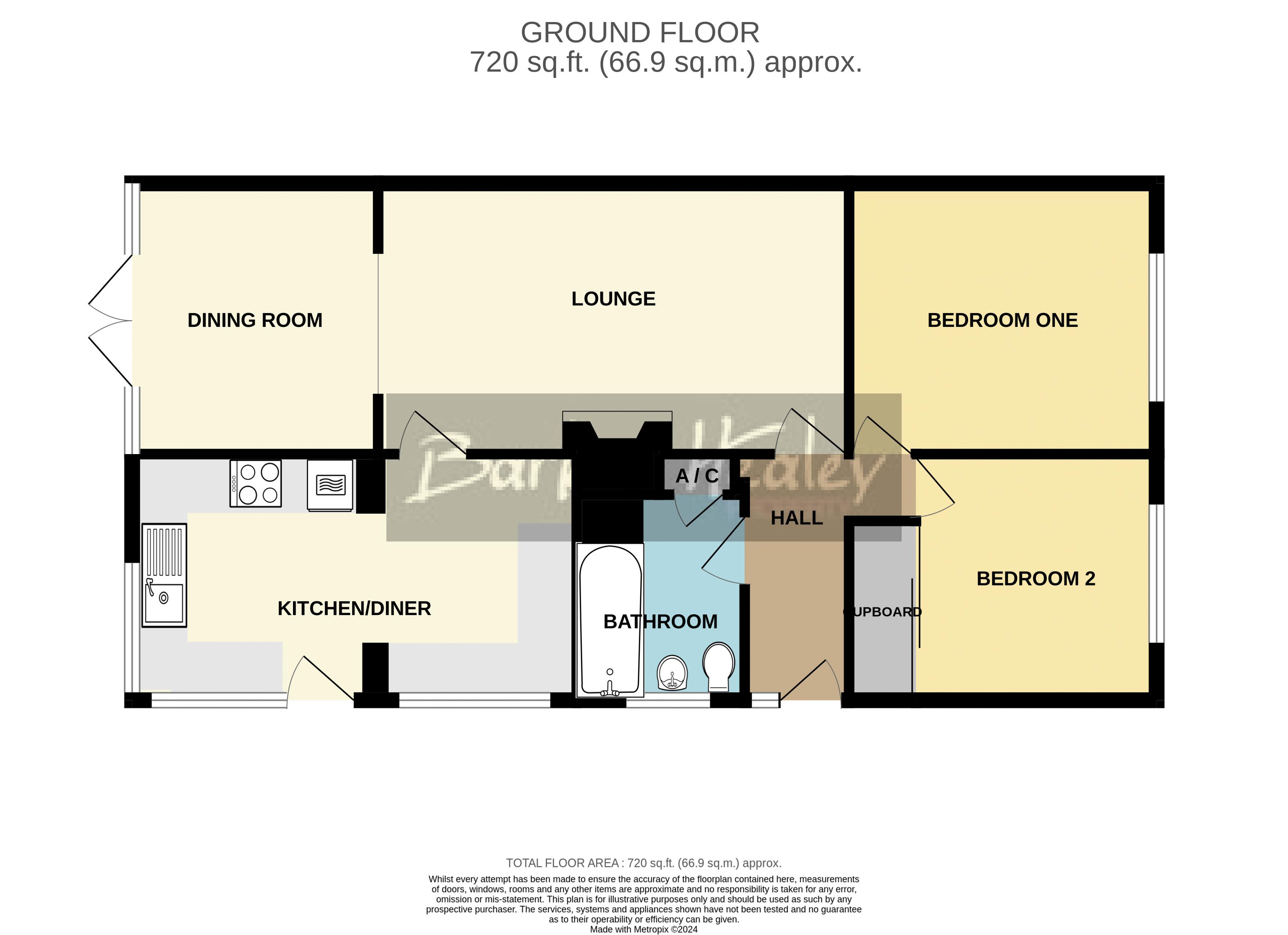 Floorplan for Ash Lea Drive, Donnington, Telford