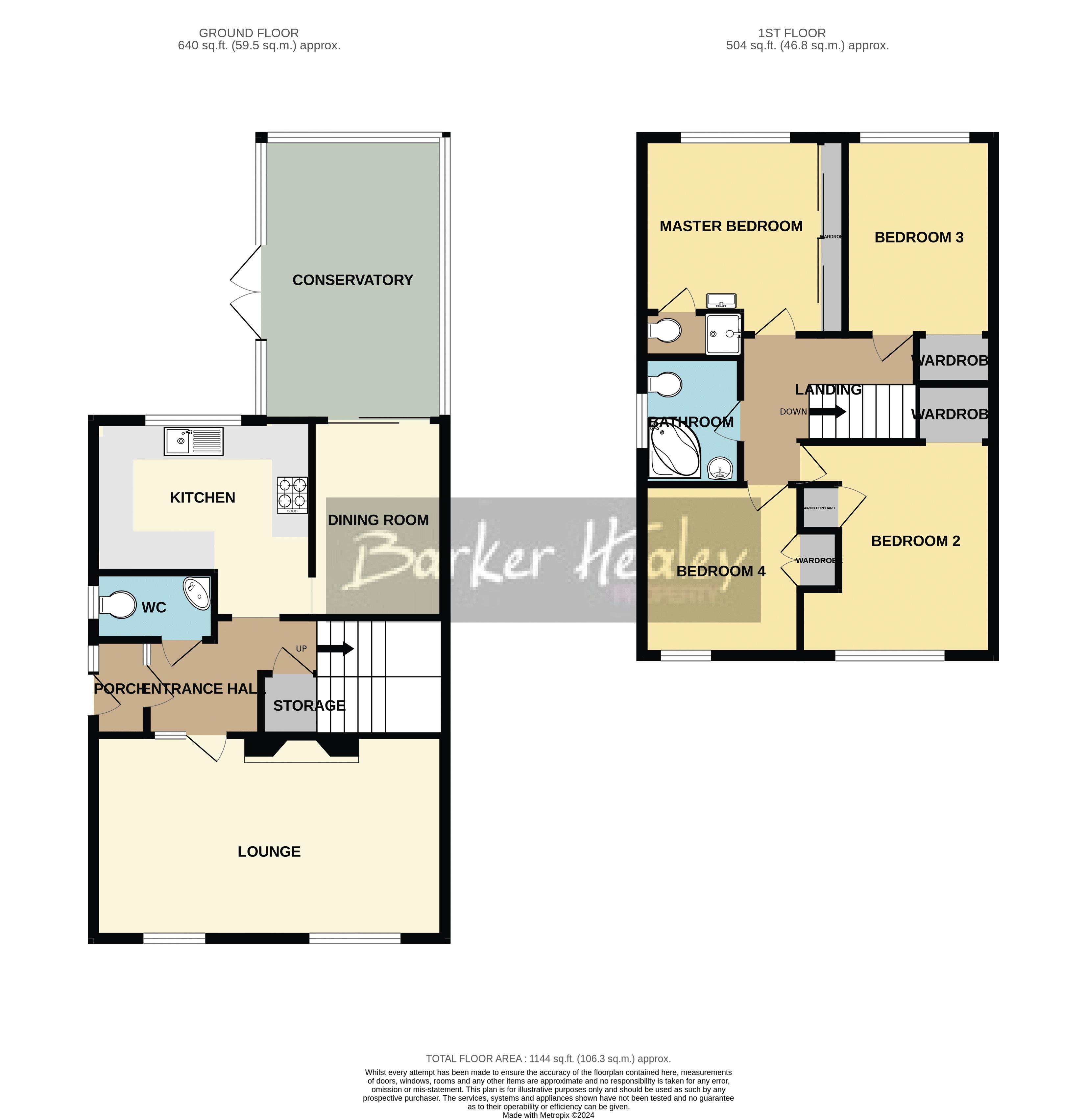 Floorplan for Wenlock Drive, Newport