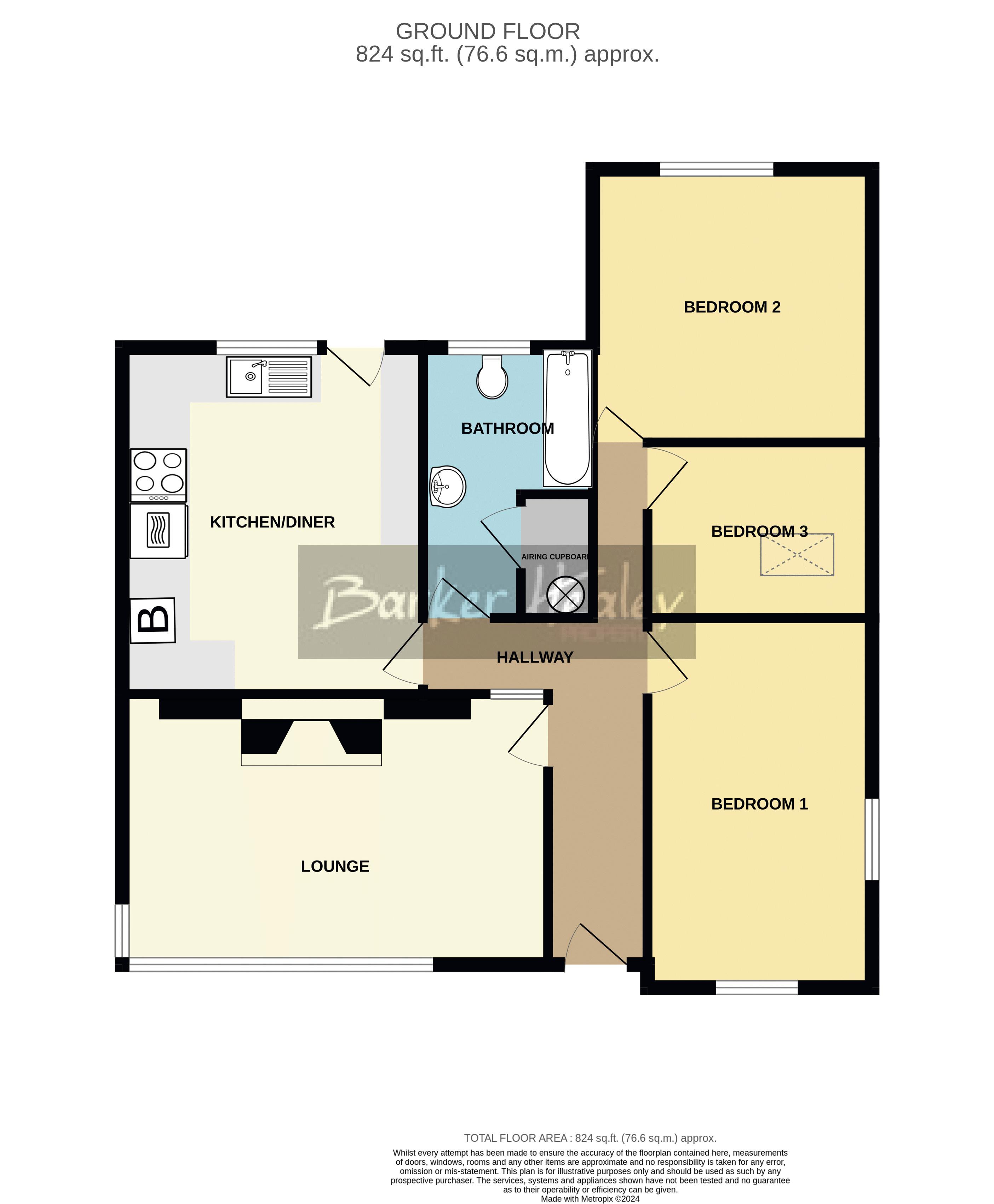 Floorplan for Marsh Road, Edgmond, Newport