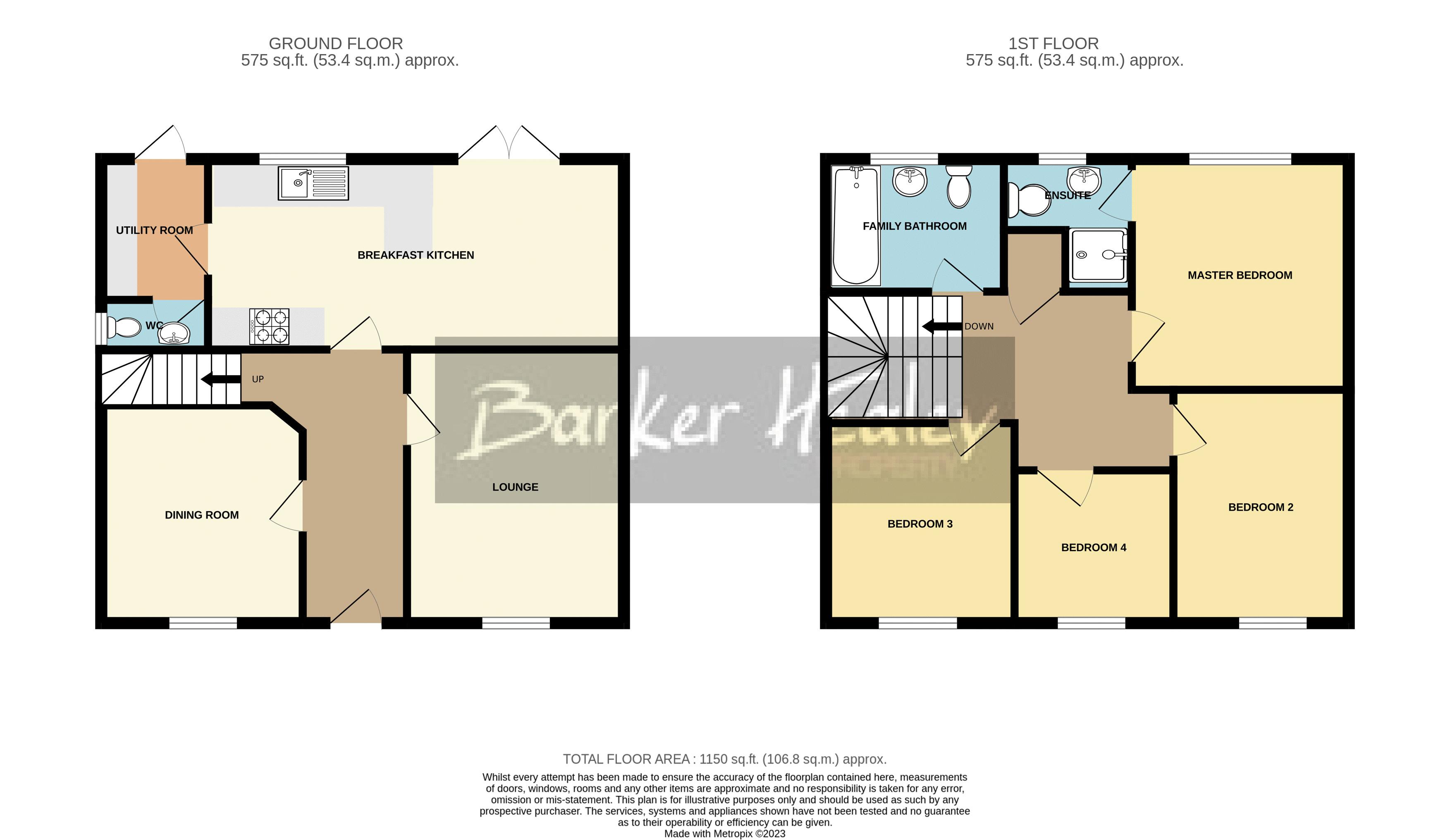 Floorplan for Centenary Way, Newport