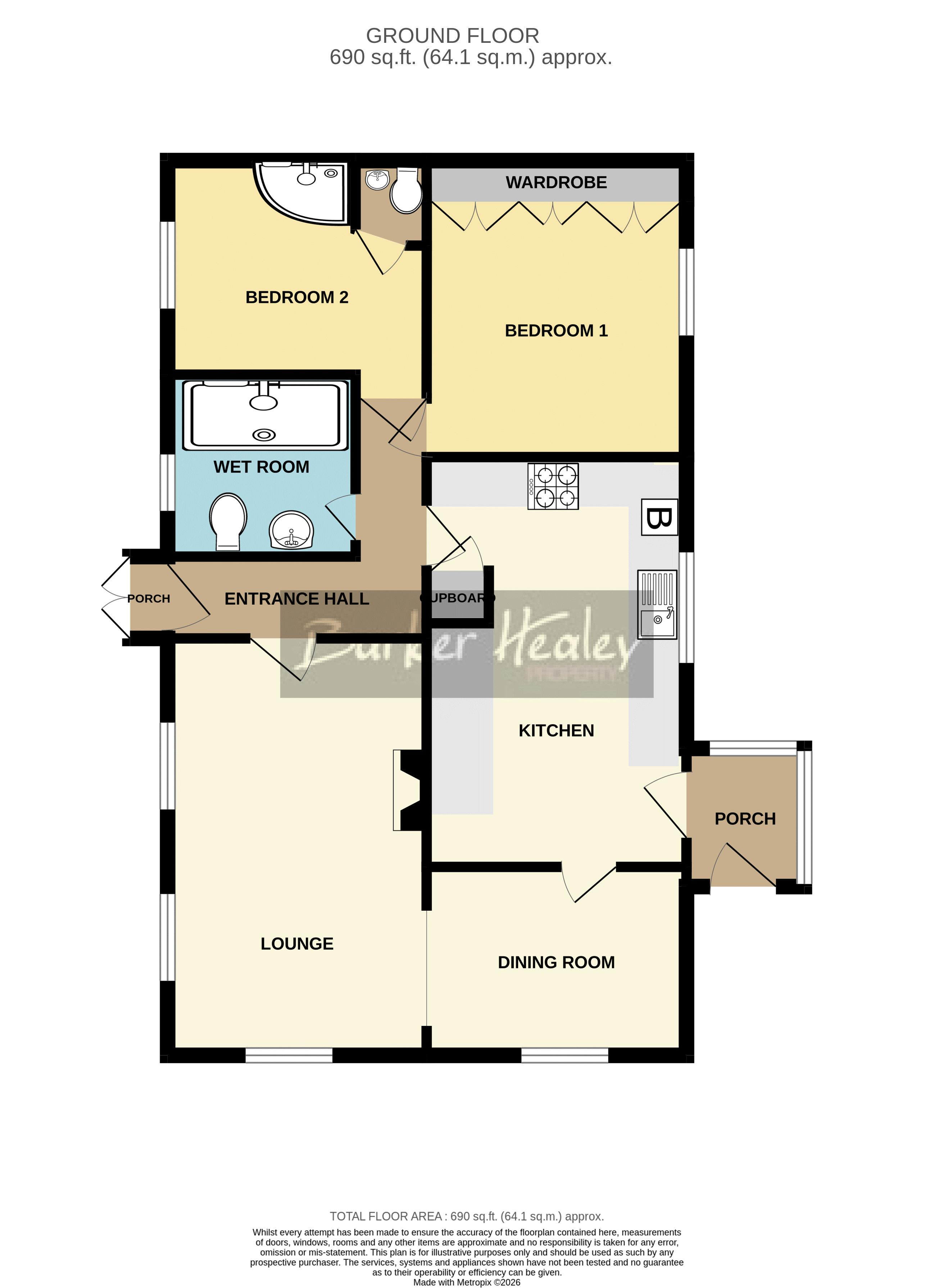 Floorplan for Old Willow Road, Breton Park, Muxton, Telford