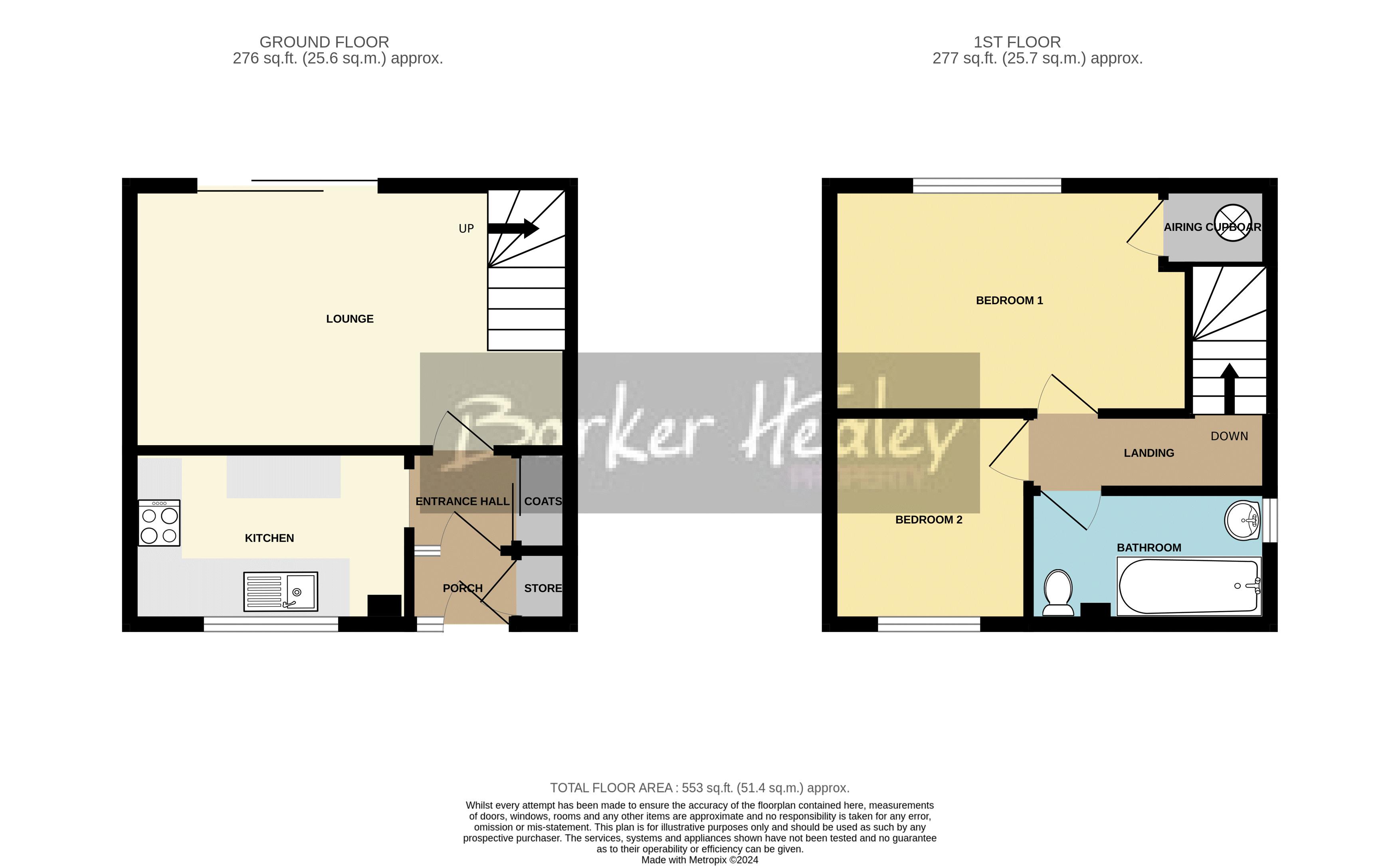 Floorplan for Dinchope Drive, Hollinswood, Telford