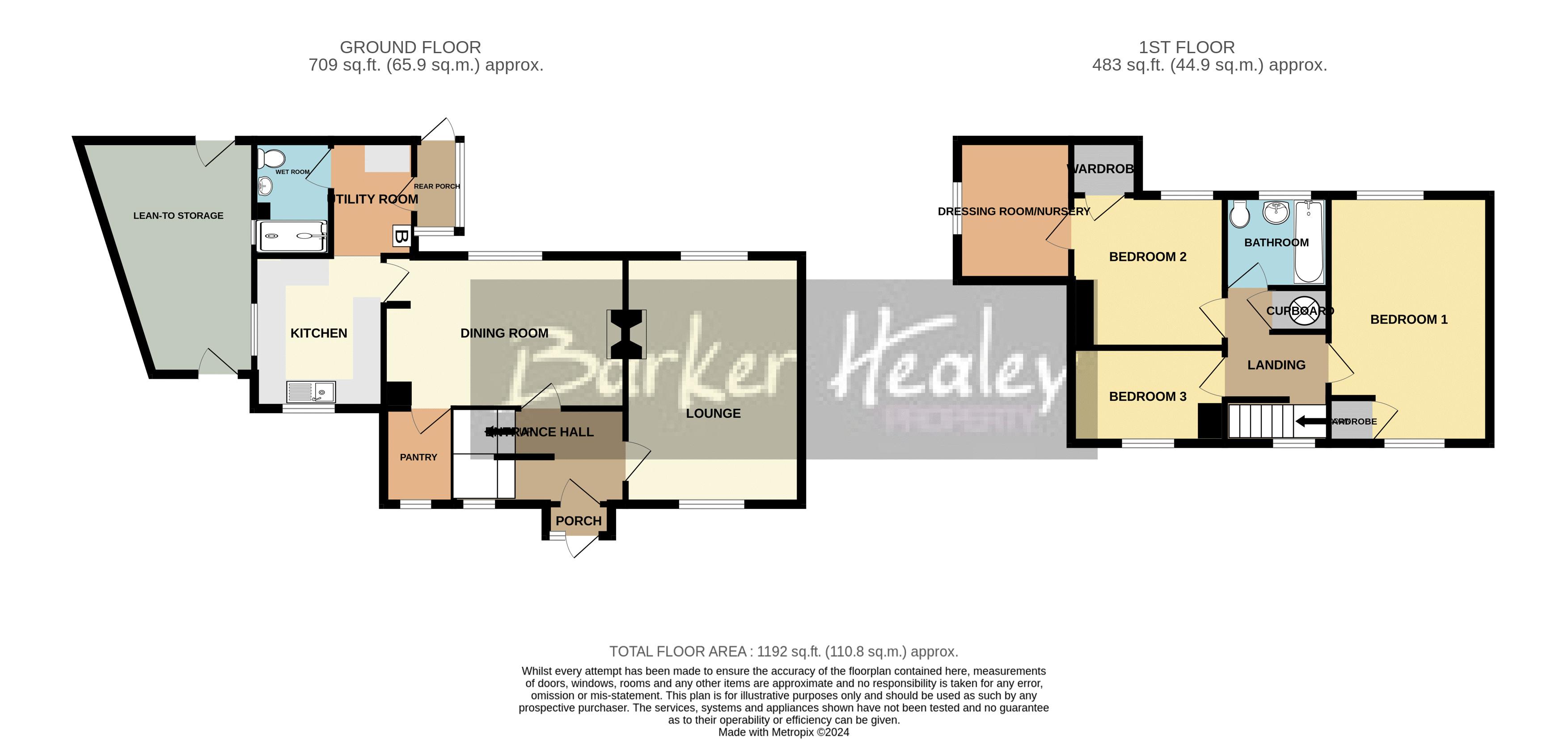 Floorplan for The Woodlands, Lilleshall, Newport