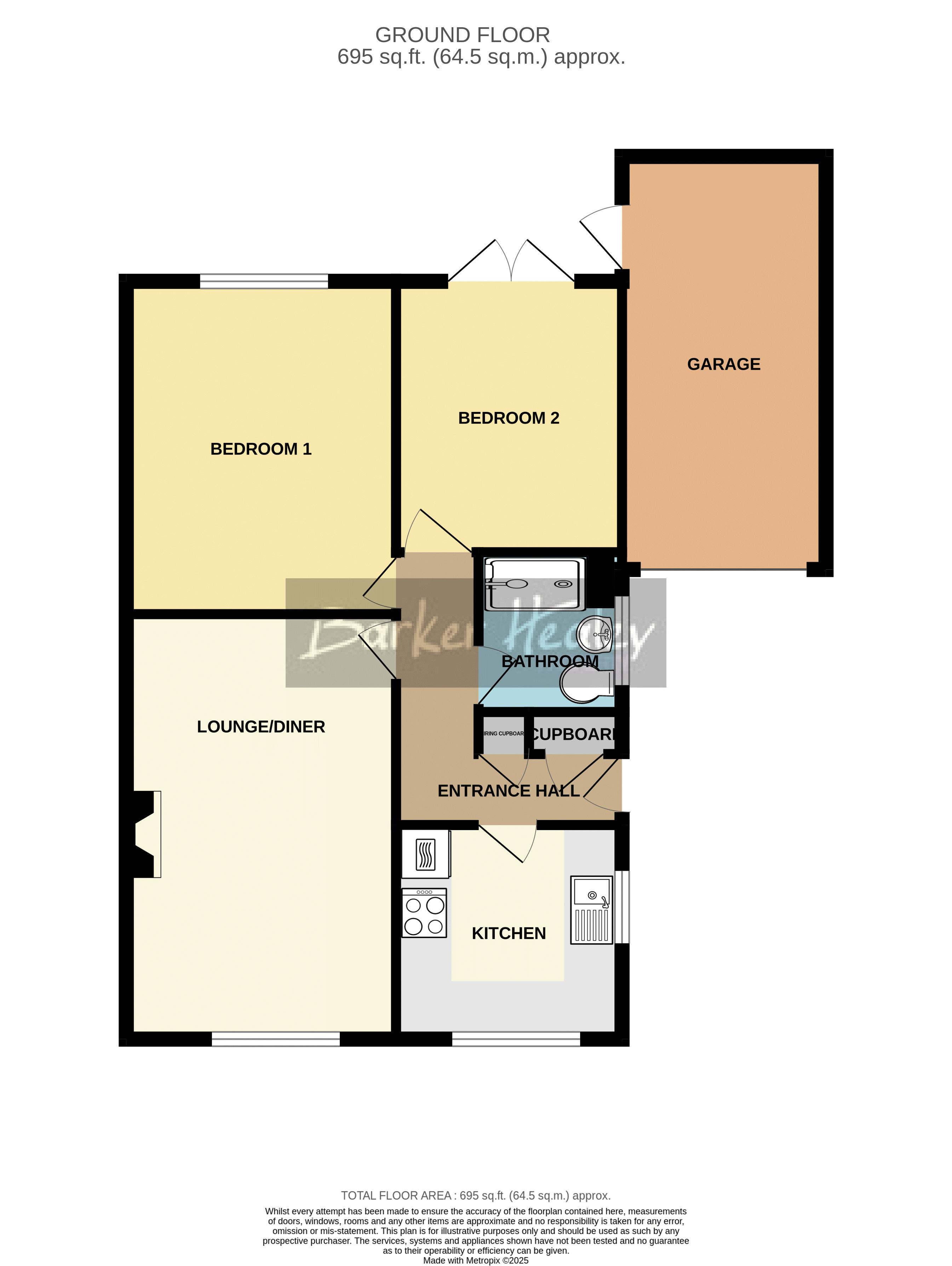 Floorplan for Fieldhouse Drive, Muxton, Telford