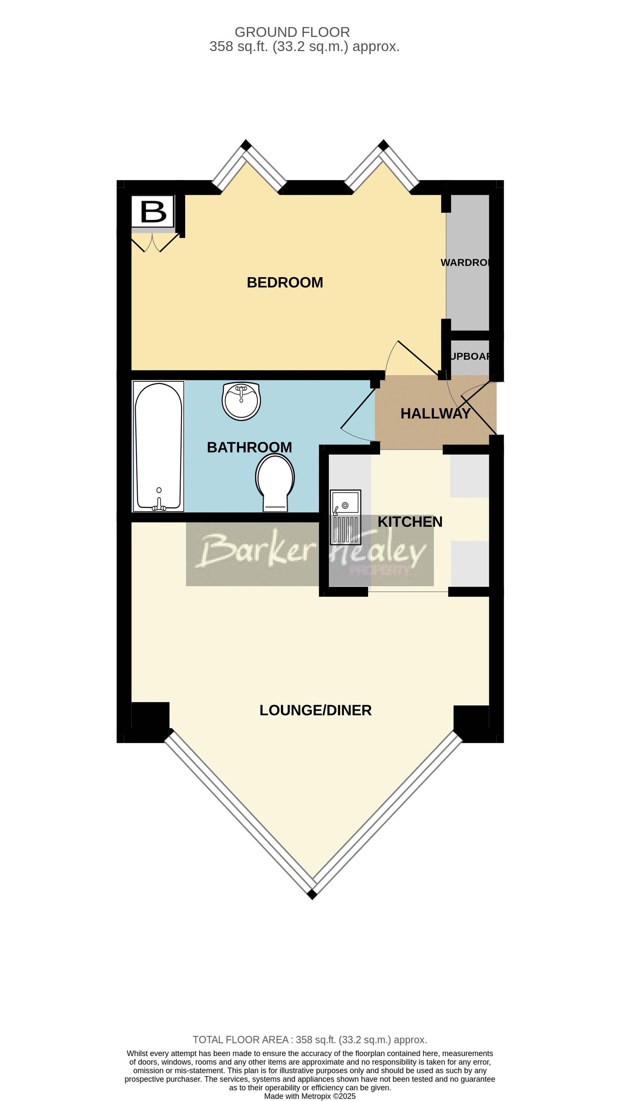 Floorplan for Audley House Mews, Newport