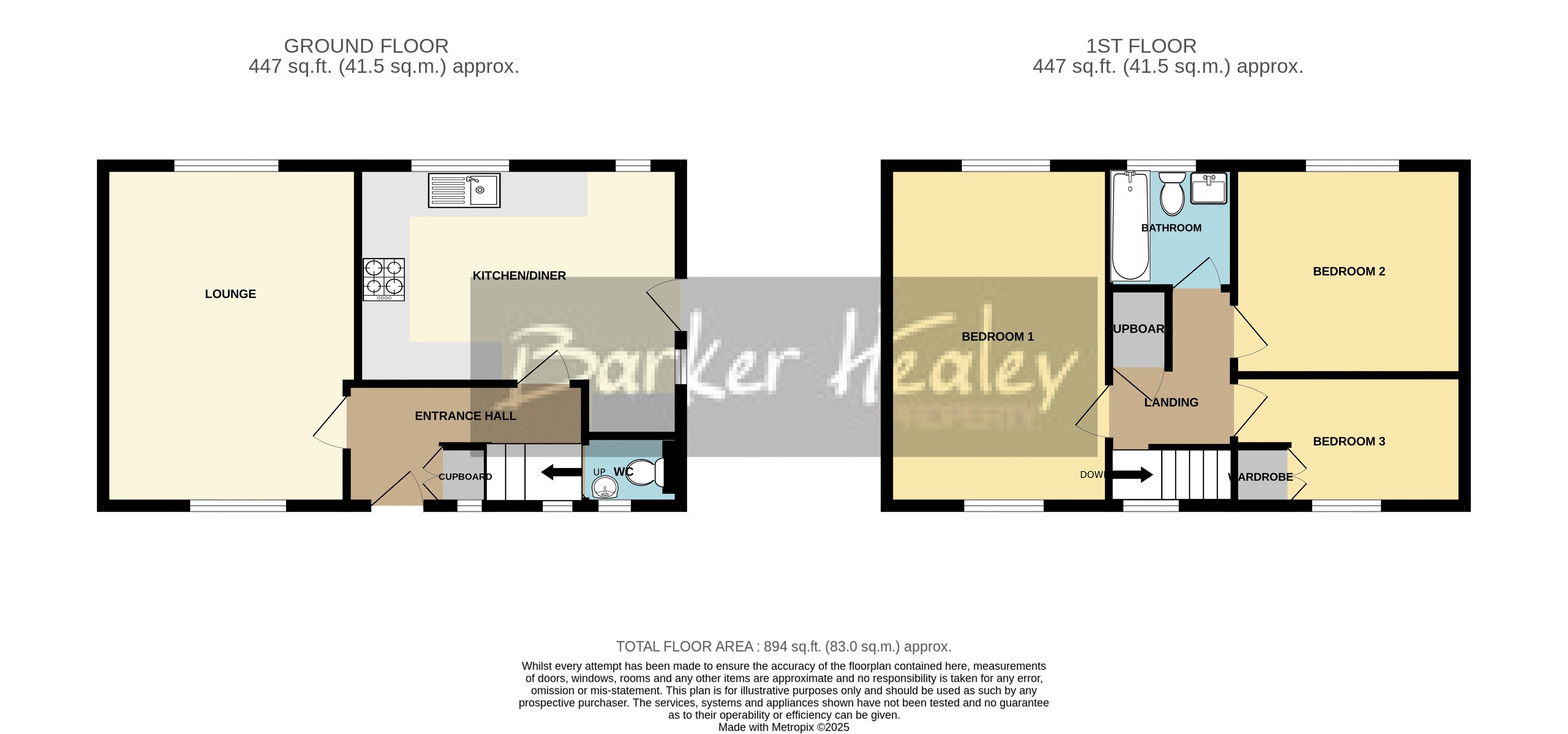 Floorplan for Rock Acres, Lilleshall, Newport