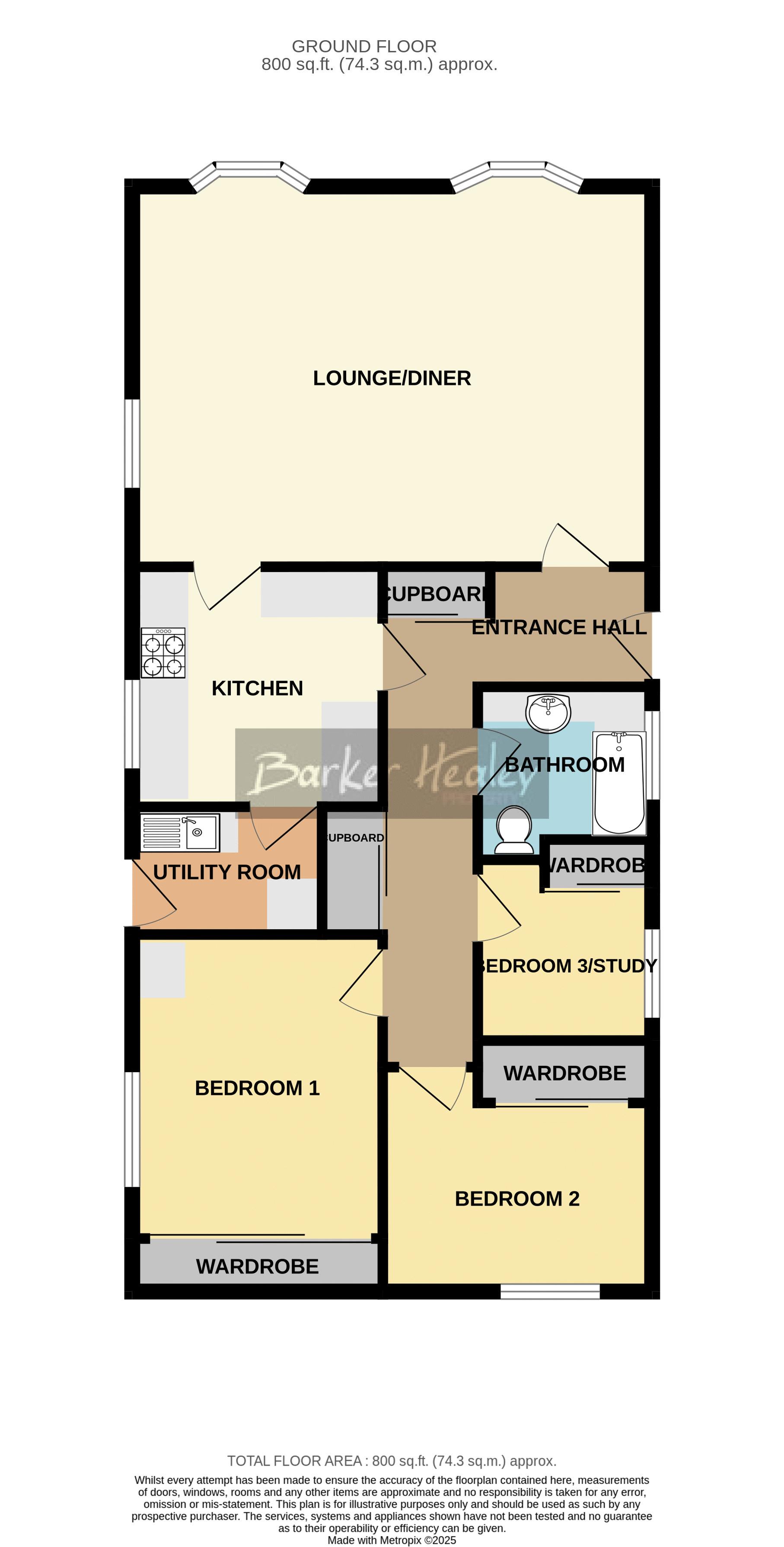 Floorplan for Kings Head Park, Newport
