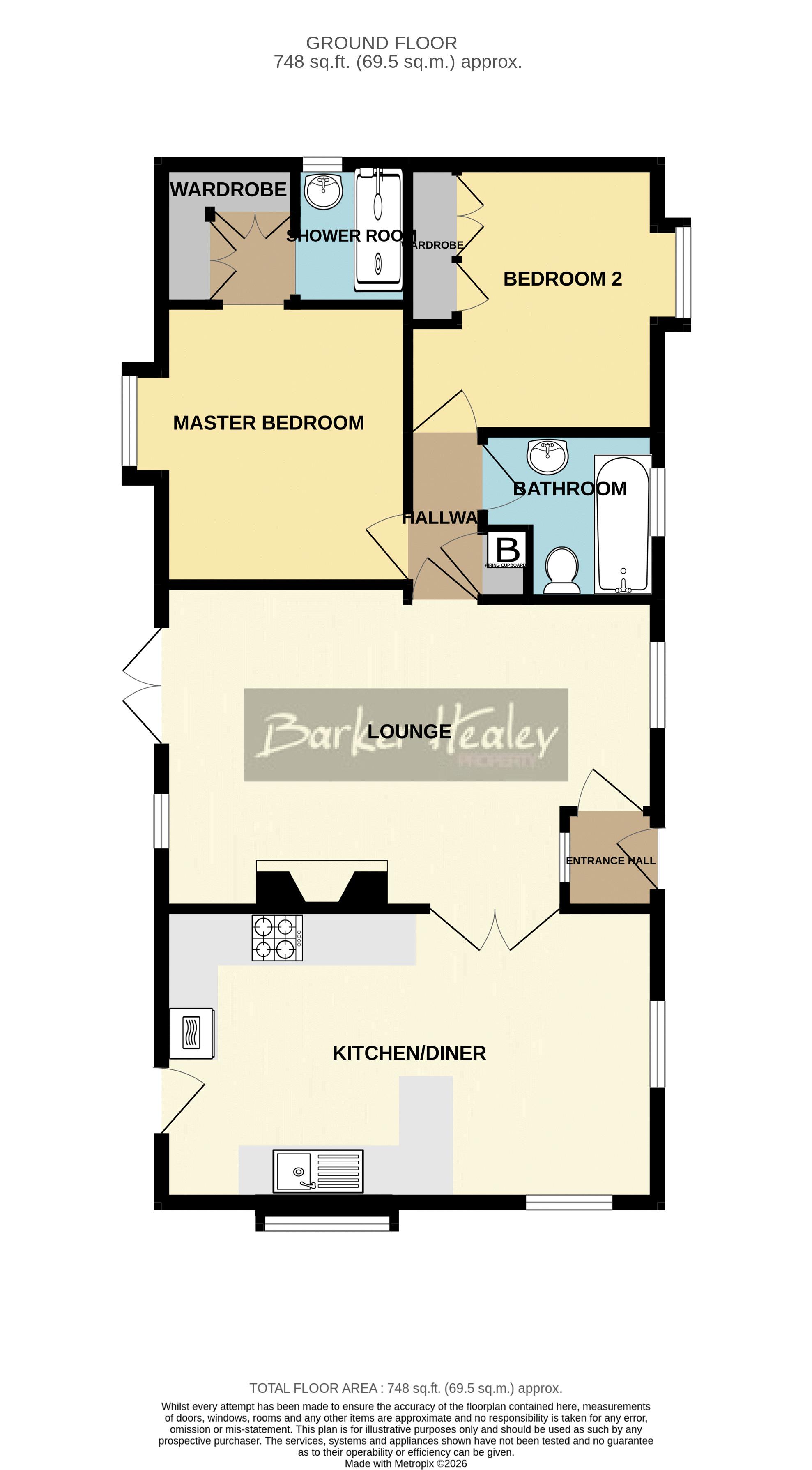 Floorplan for Breton Park, Muxton, Telford