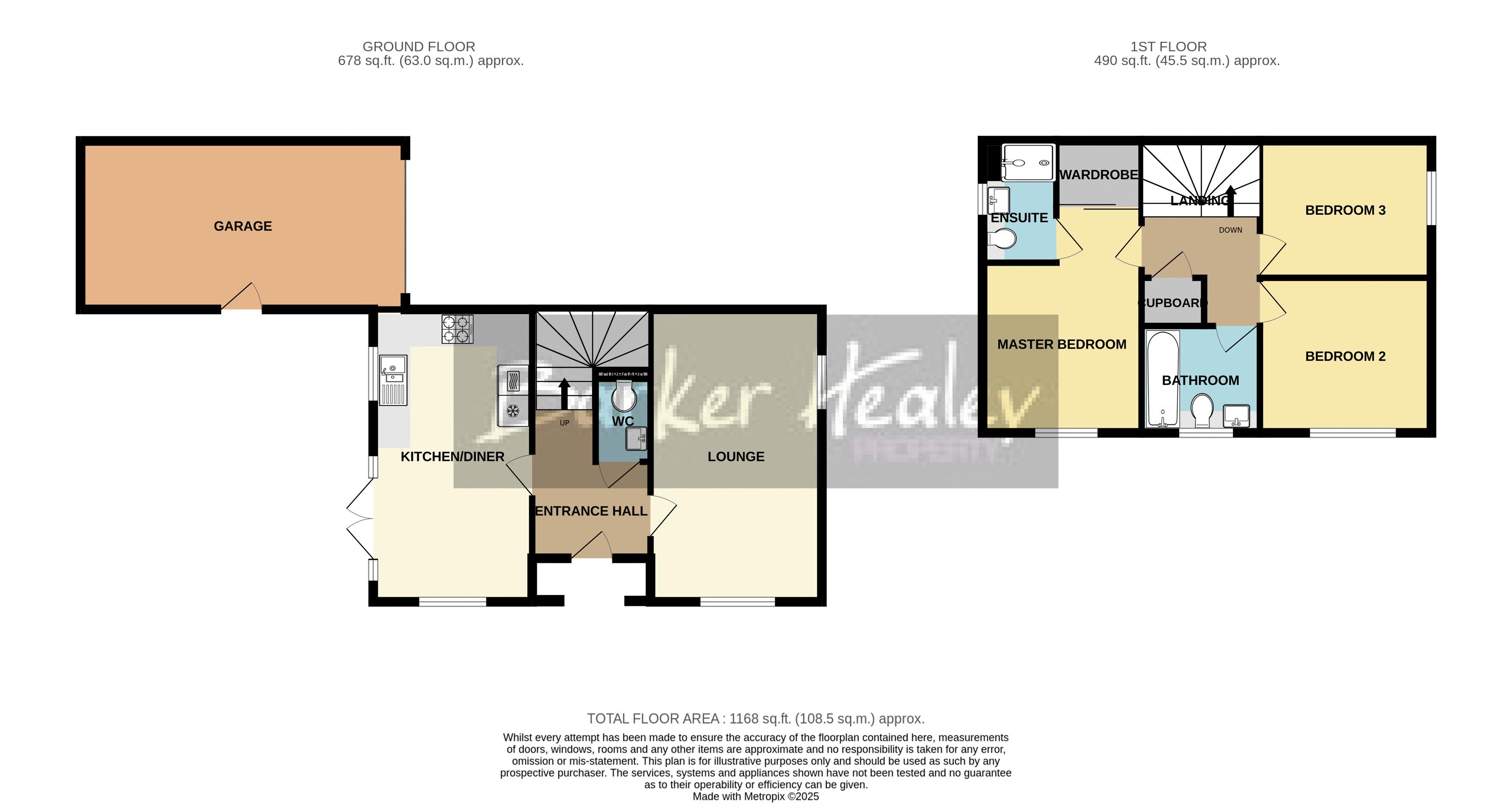 Floorplan for York Road, Priorslee, Telford