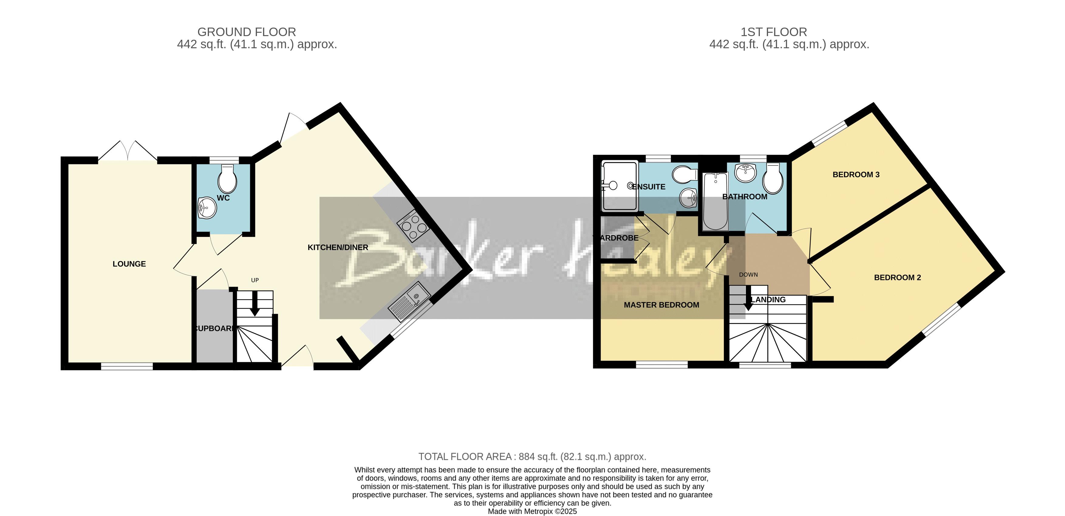Floorplan for The Ashes, Cloister Estate, St. Georges, Telford