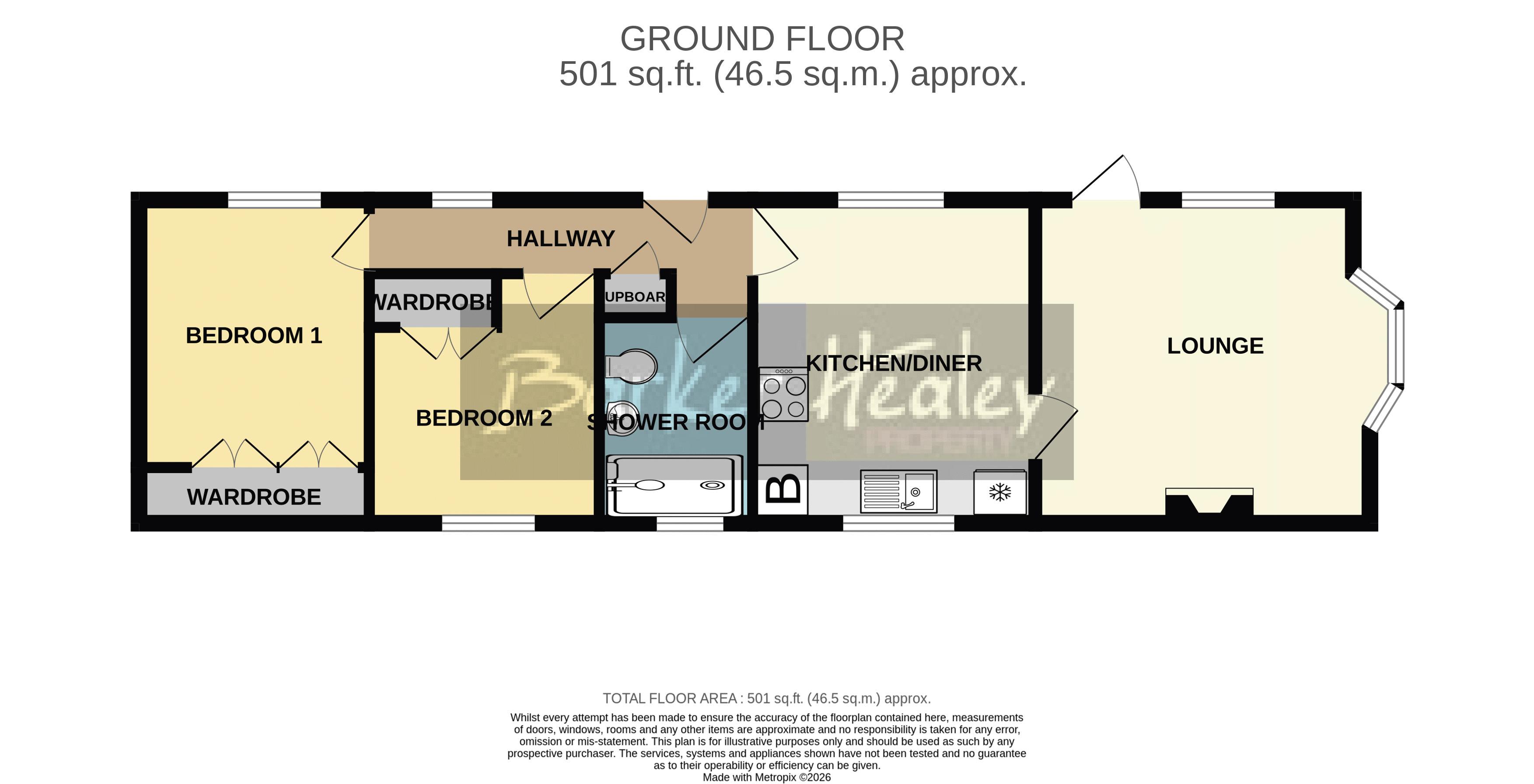 Floorplan for Craft Way, Breton Park, Muxton