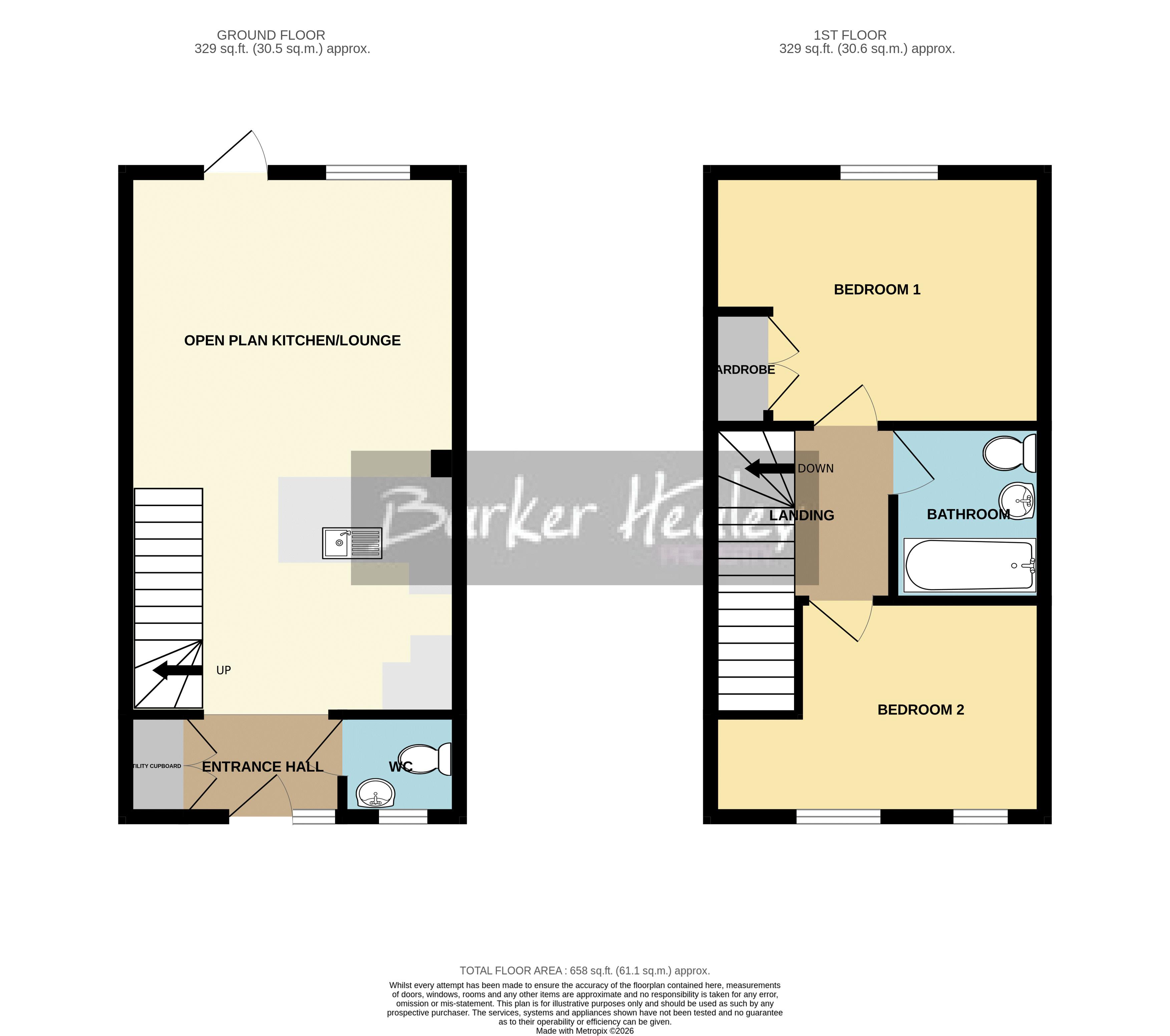 Floorplan for Palisade Close, Newport