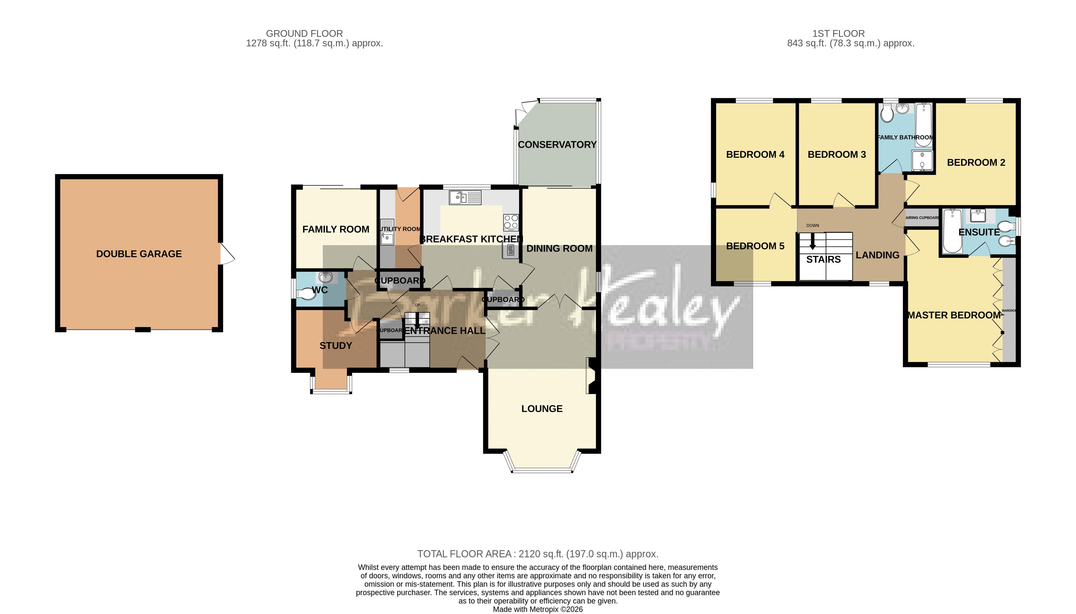 Floorplan for Dorchester Drive, Muxton, Telford