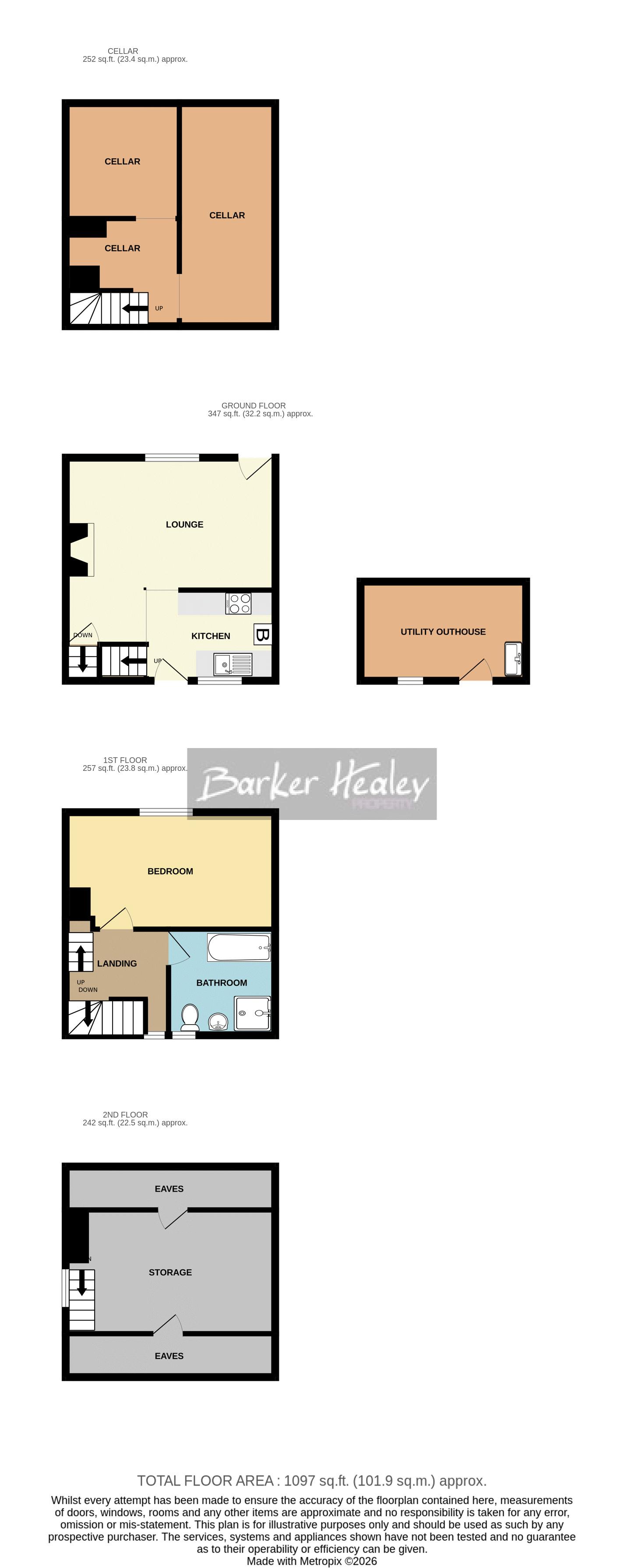 Floorplan for High Street, Edgmond