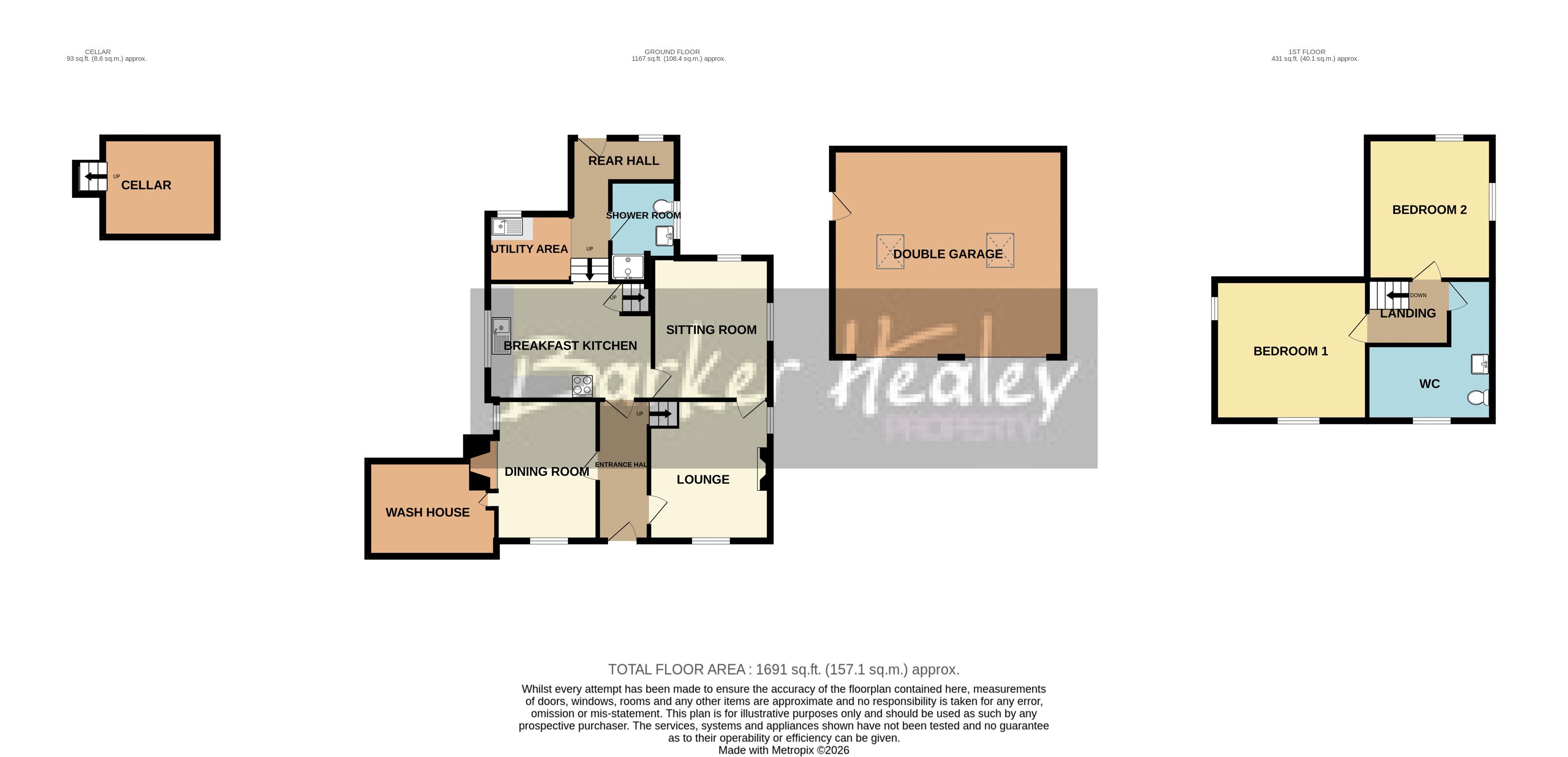 Floorplan for Old Farm Lane, Lilleshall, Newport