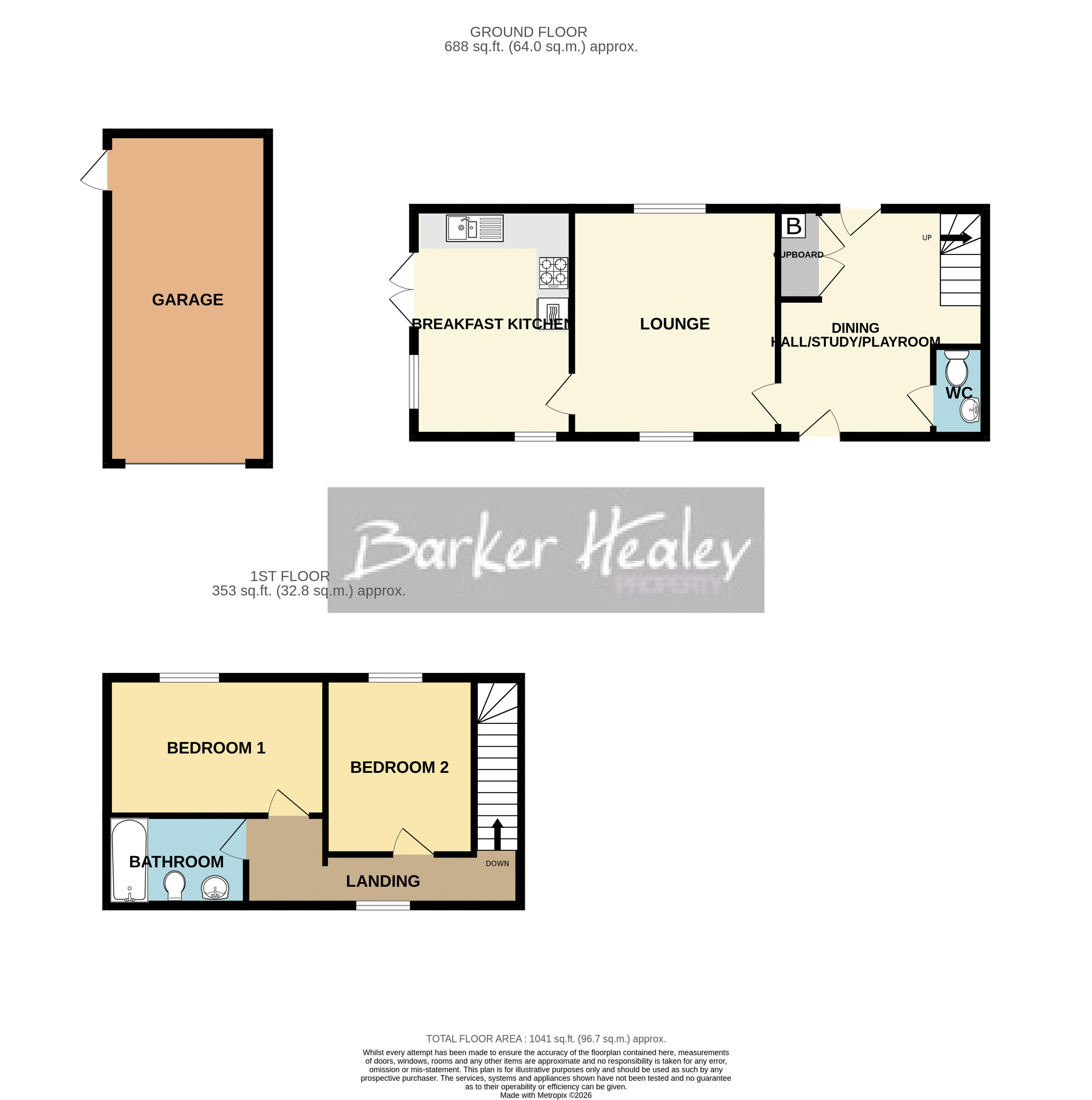 Floorplan for Woodhouse Lane, Priorslee, Telford