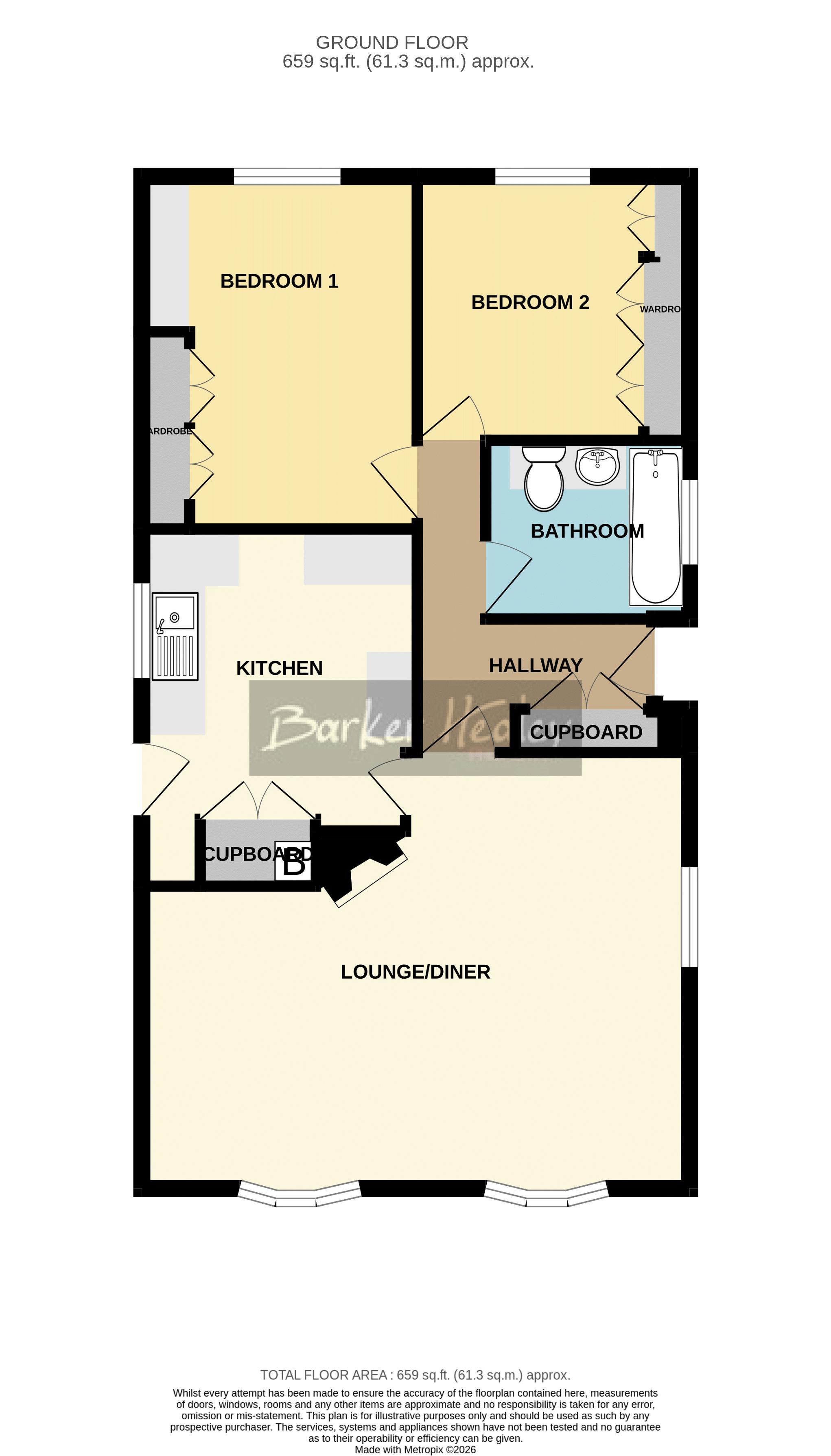 Floorplan for Breton Park, Muxton, Telford