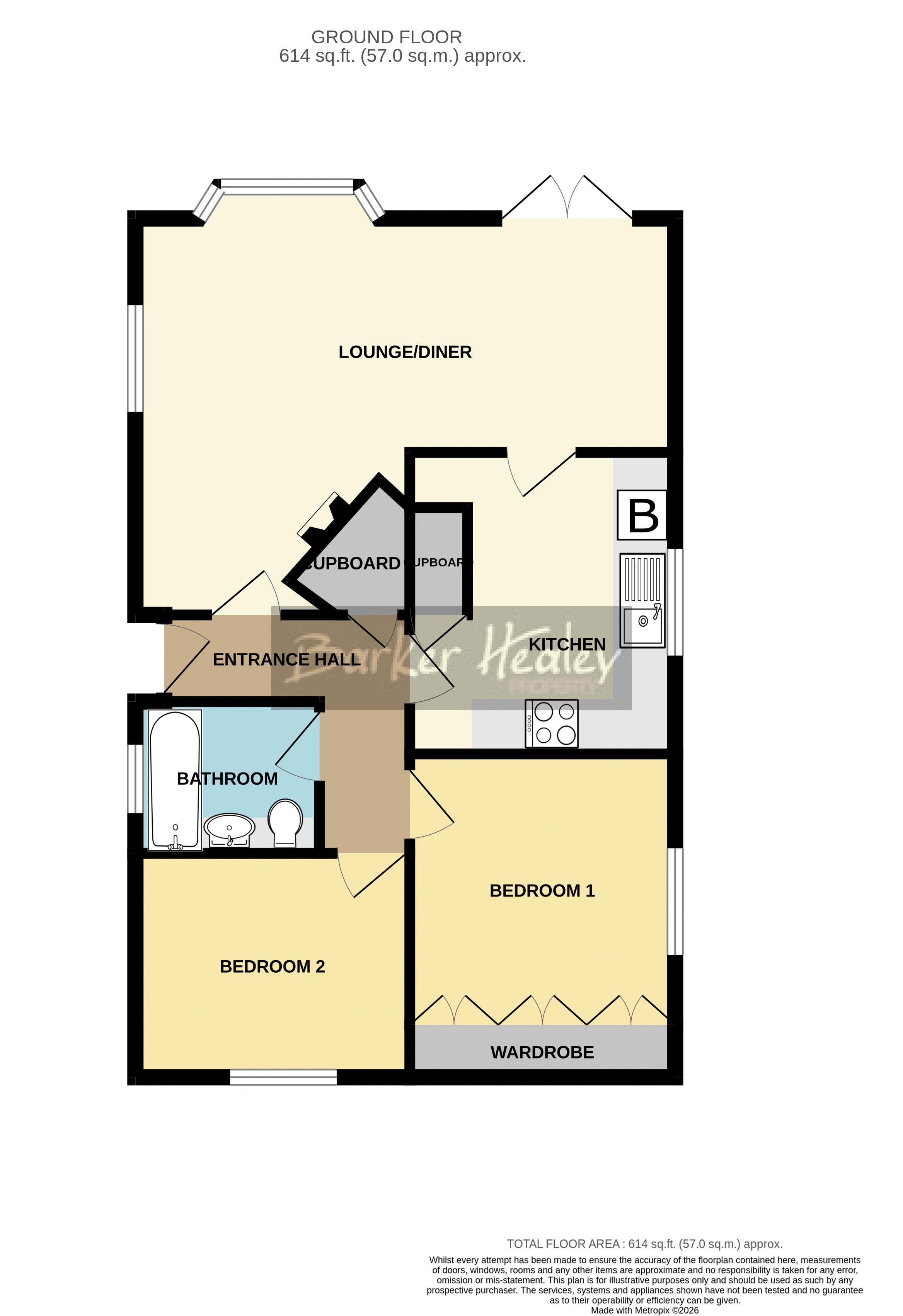 Floorplan for Breton Park, Muxton, Telford