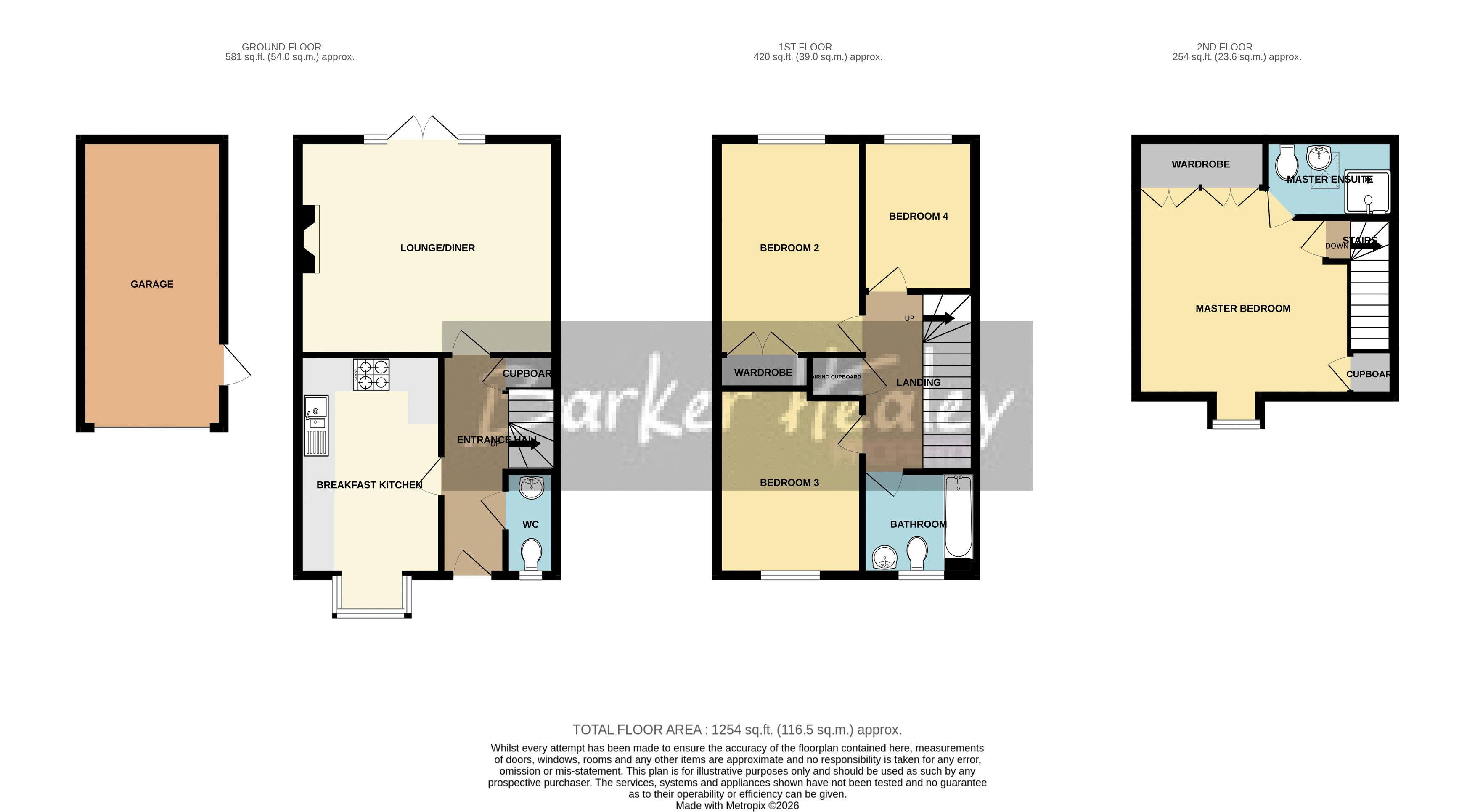 Floorplan for Dukes View, Donnington, Telford