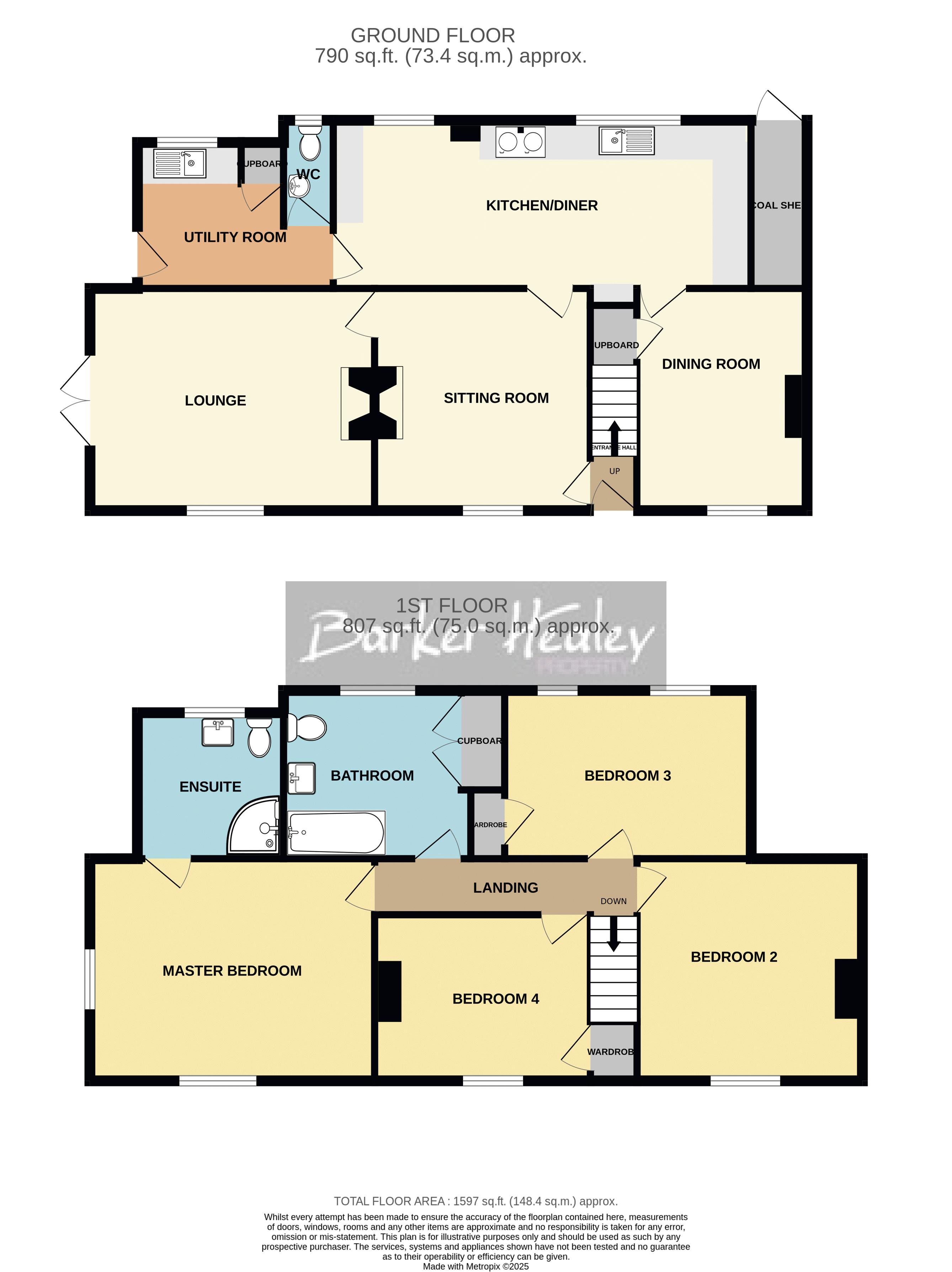 Floorplan for Moreton Bank Cottages, Moreton, Newport
