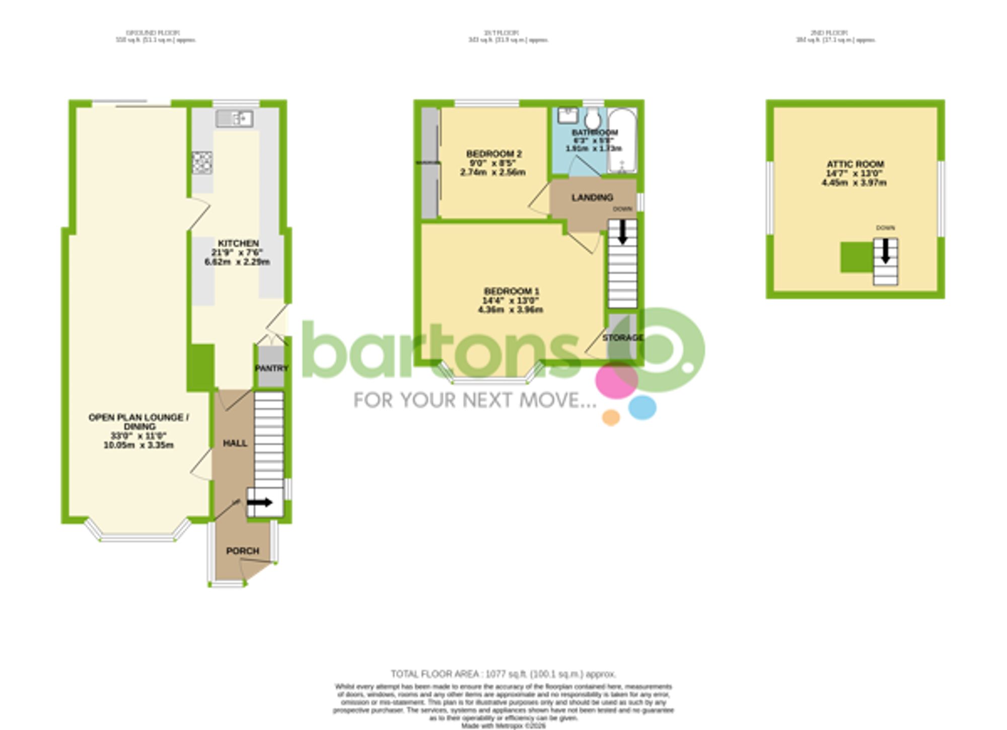 Floorplan for Leedham Road, Rotherham, S65