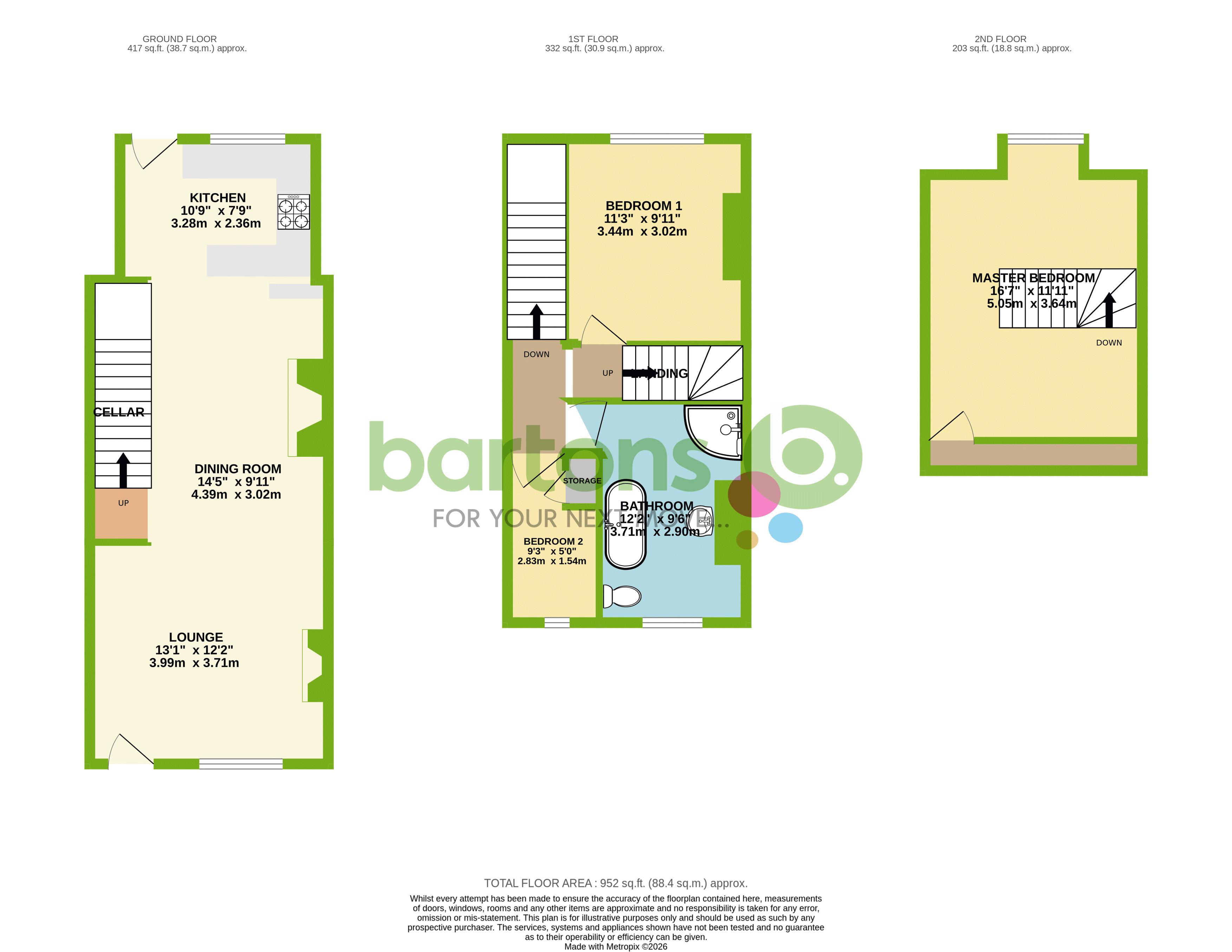 Floorplan for Church Grove, Braithwell