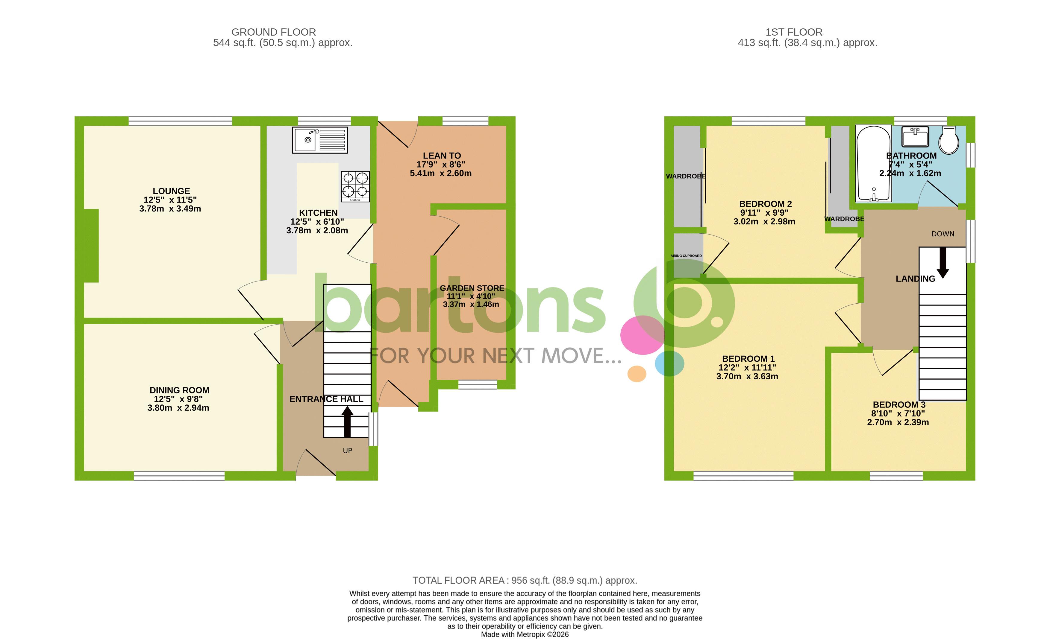 Floorplan for Dewhill Avenue, Whiston
