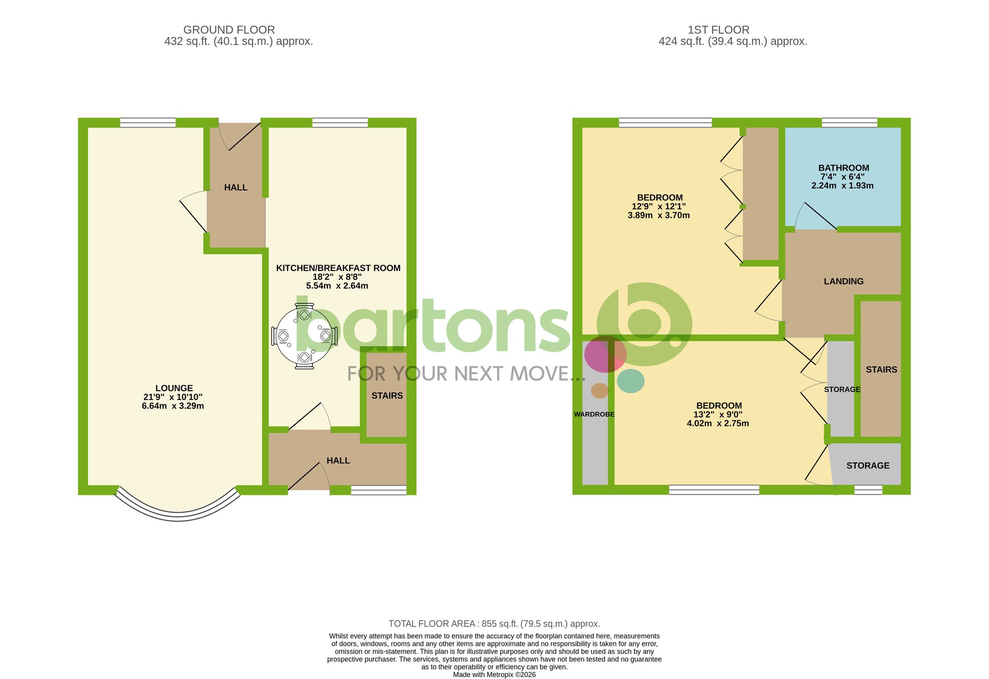 Floorplan for Roden Way, Rawmarsh, S62