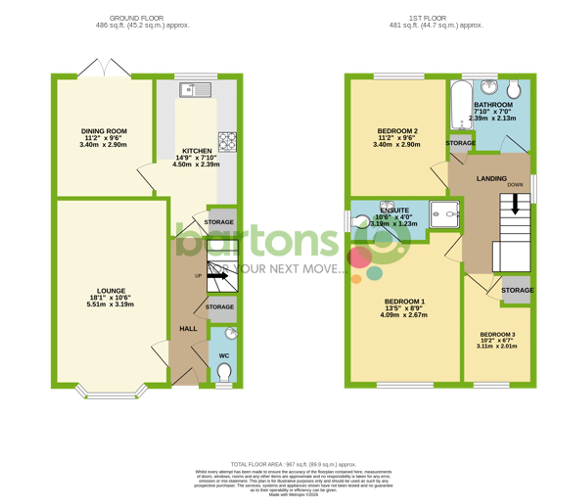 Floorplan for Brunswick Drive, Sunnyside, S66