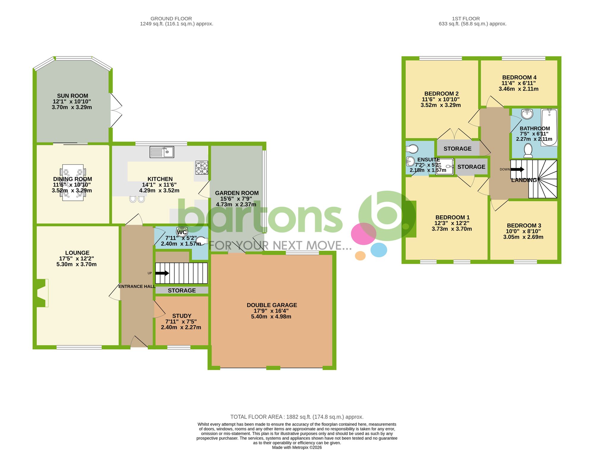 Floorplan for College Park Close, Rotherham, S60