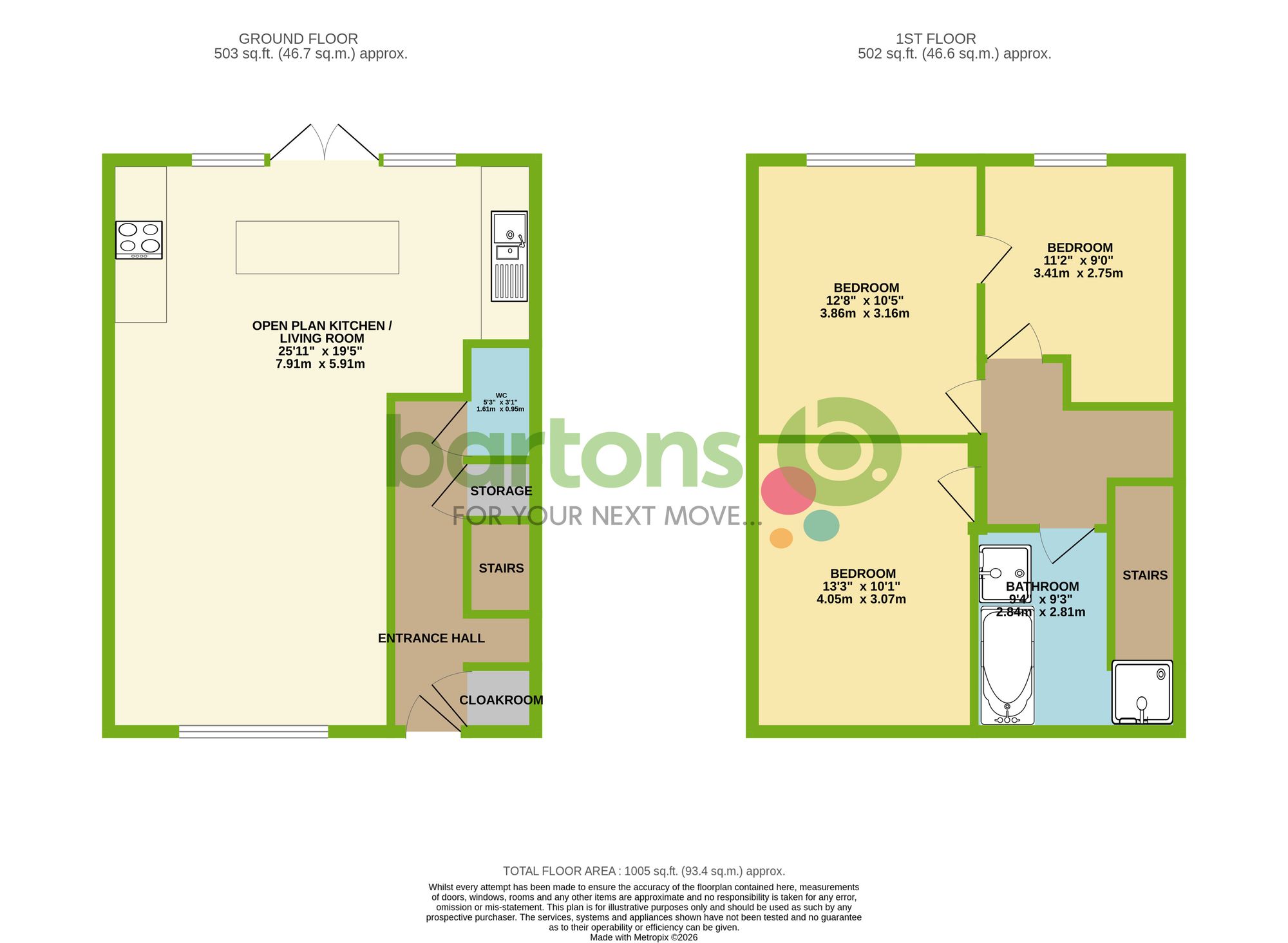 Floorplan for Dolcliffe Road, Mexborough, S64
