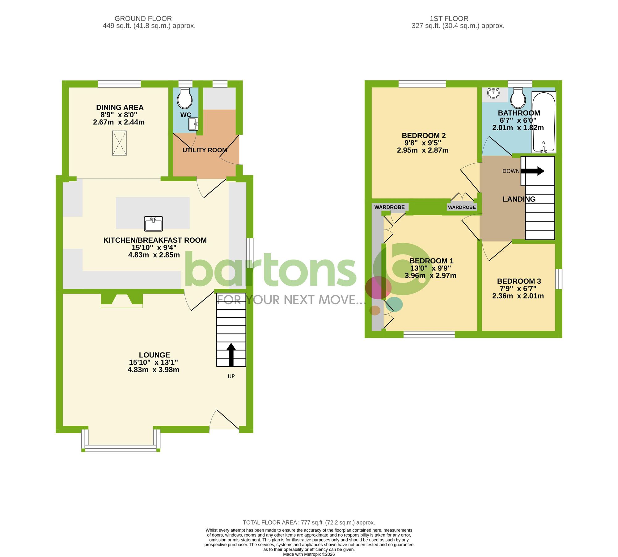 Floorplan for Brecks Crescent, Rotherham, S65