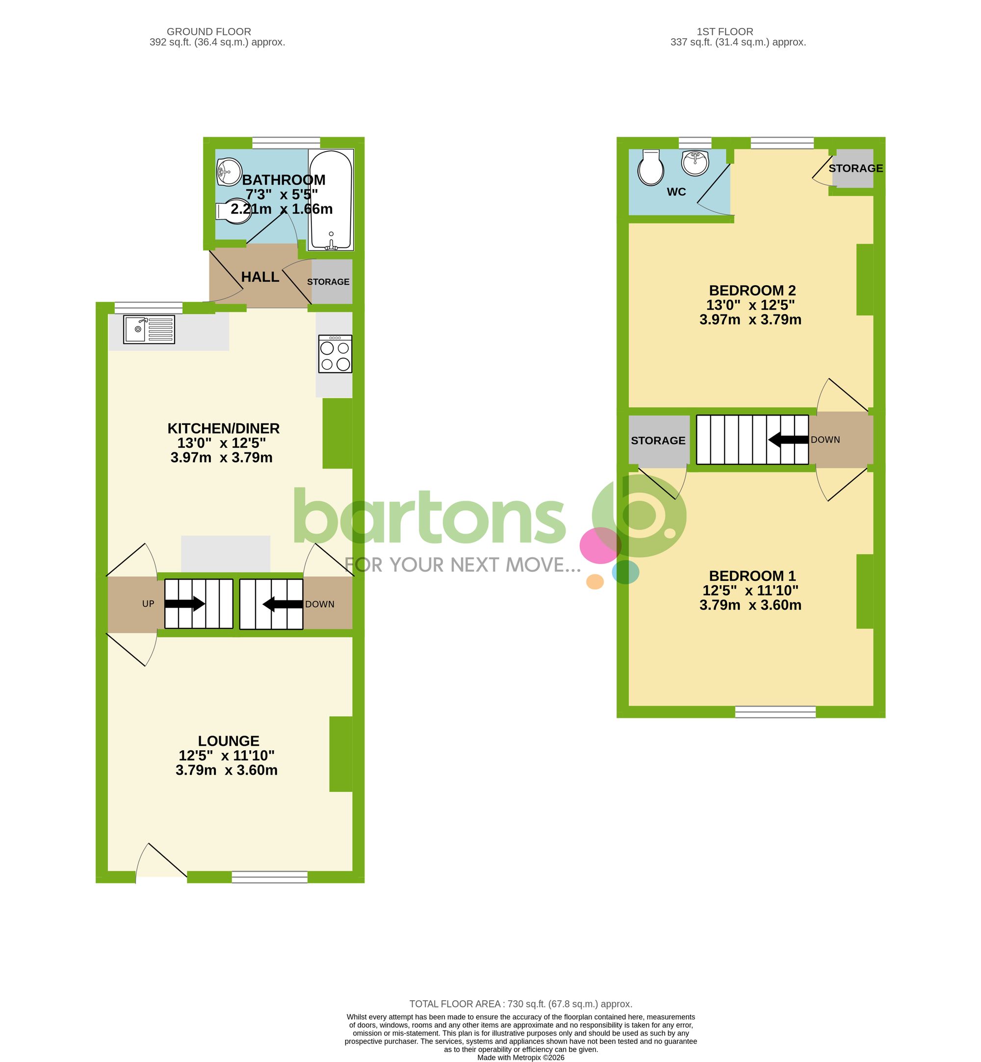 Floorplan for South Street, Rotherham, S61