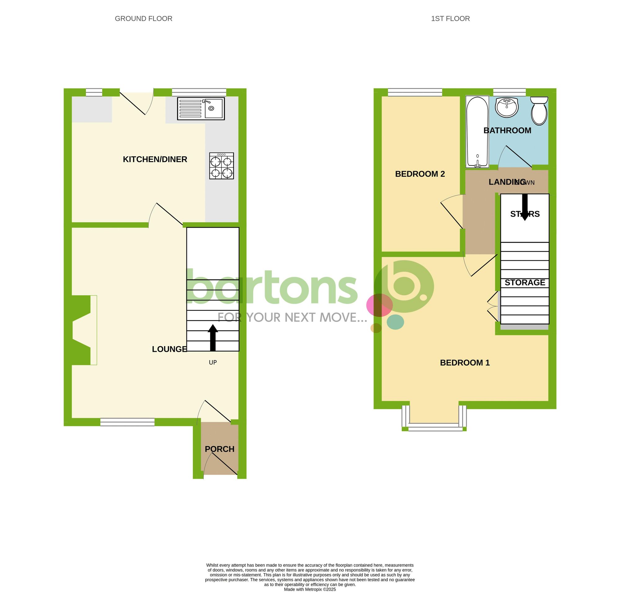 Floorplan for Frederick Street, Catcliffe, S60