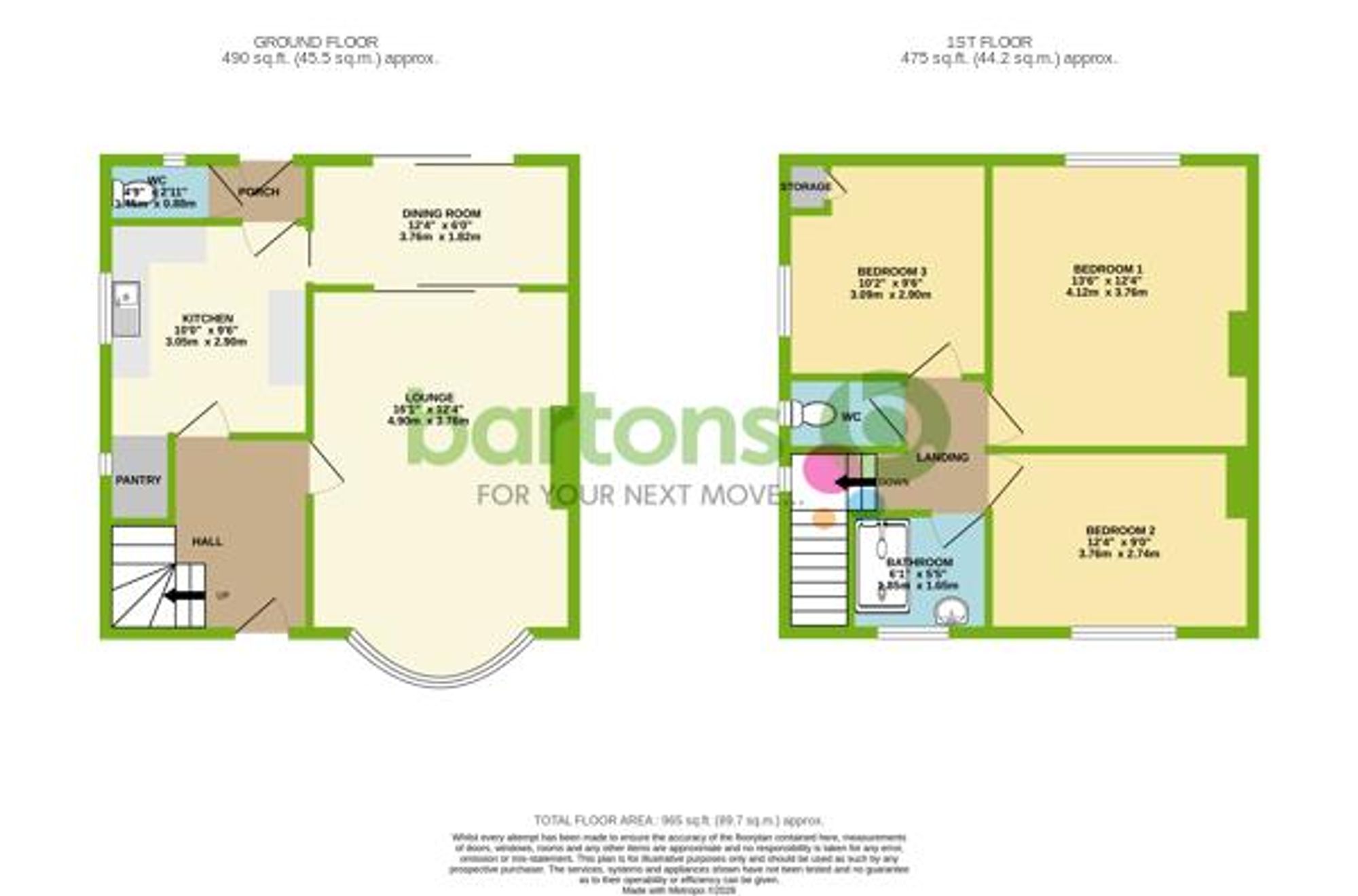Floorplan for Herringthorpe Grove, Rotherham, S65