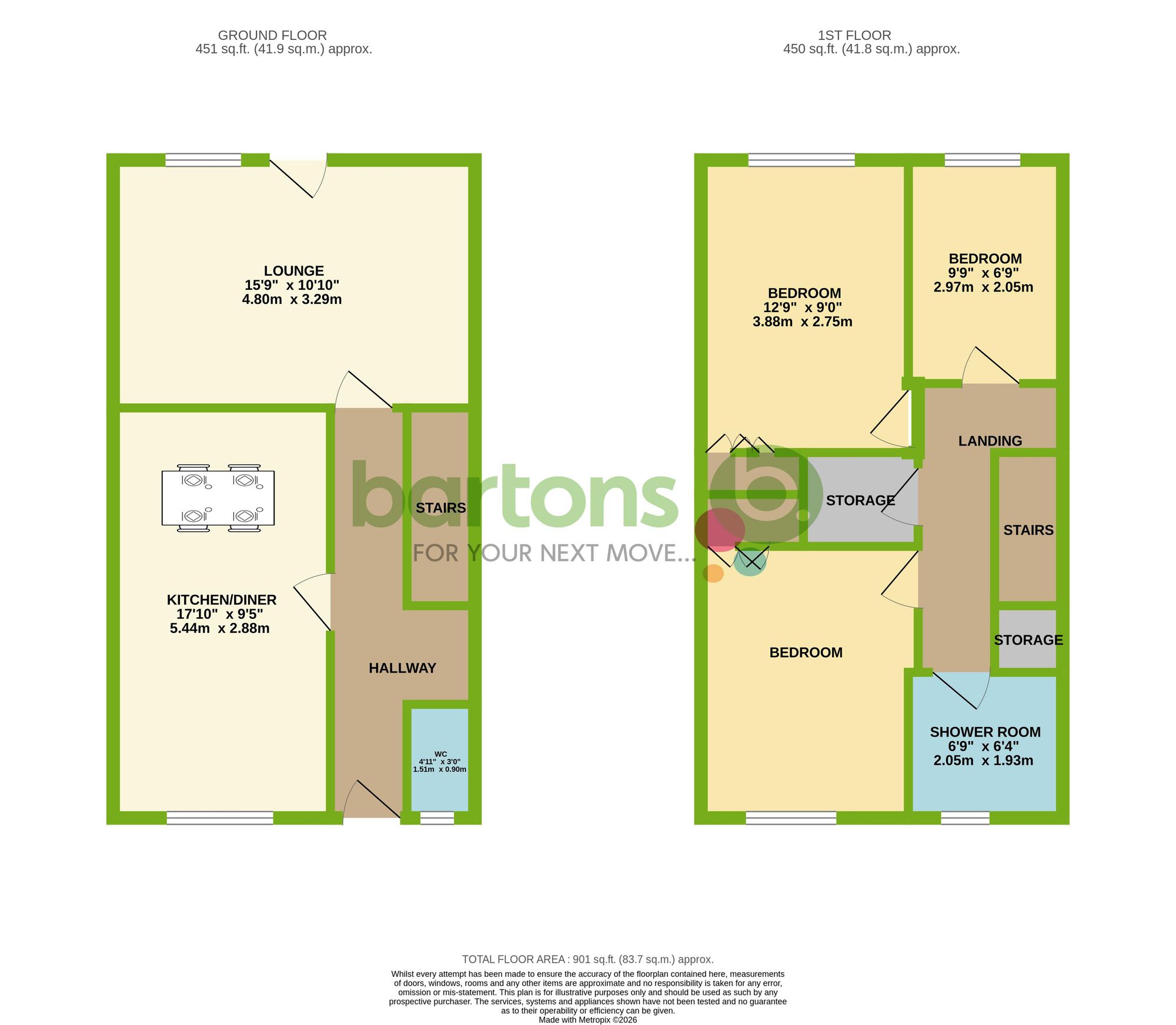 Floorplan for Elm Grove, Rotherham, S61