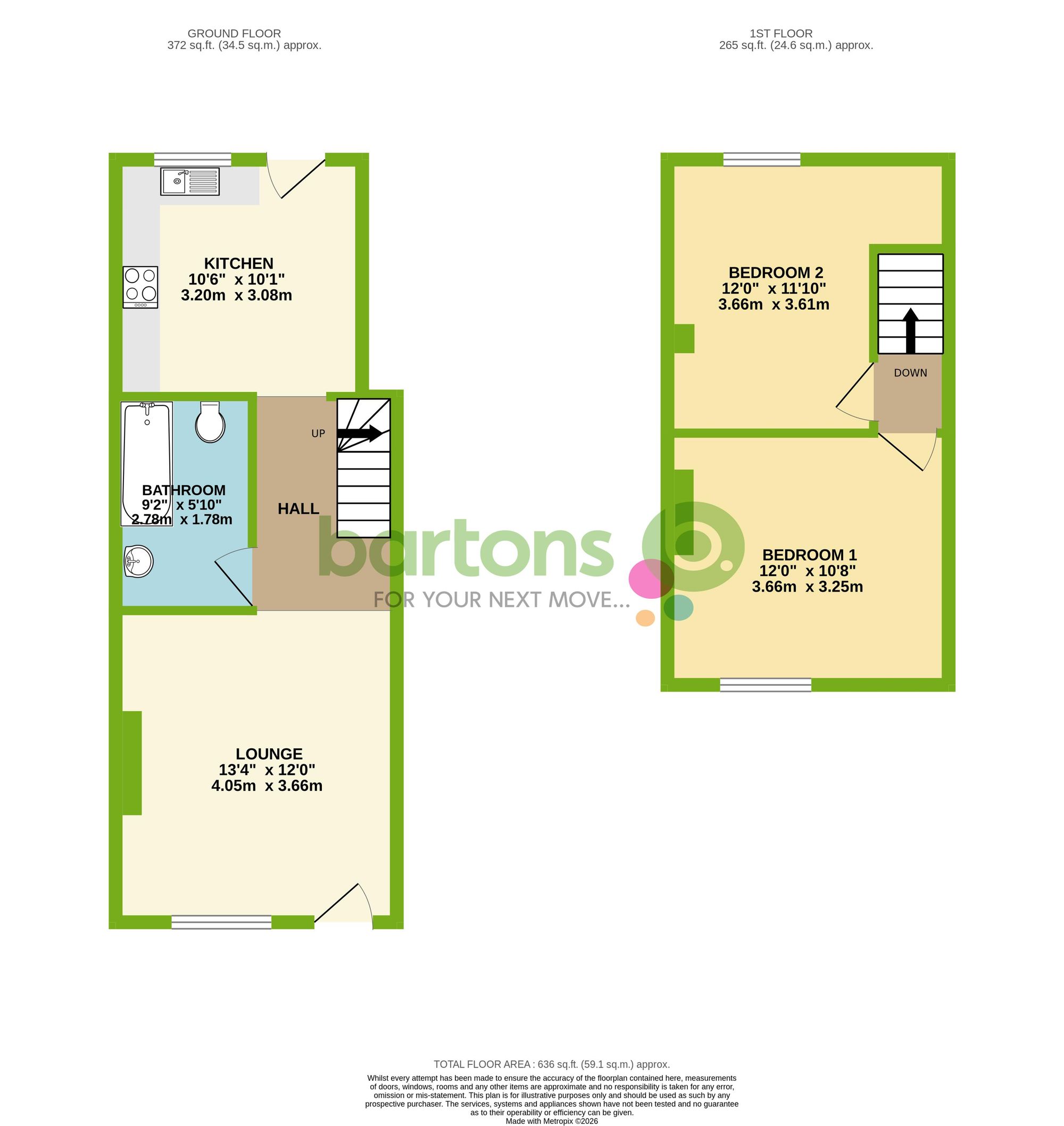 Floorplan for New Street, Laughton, S25