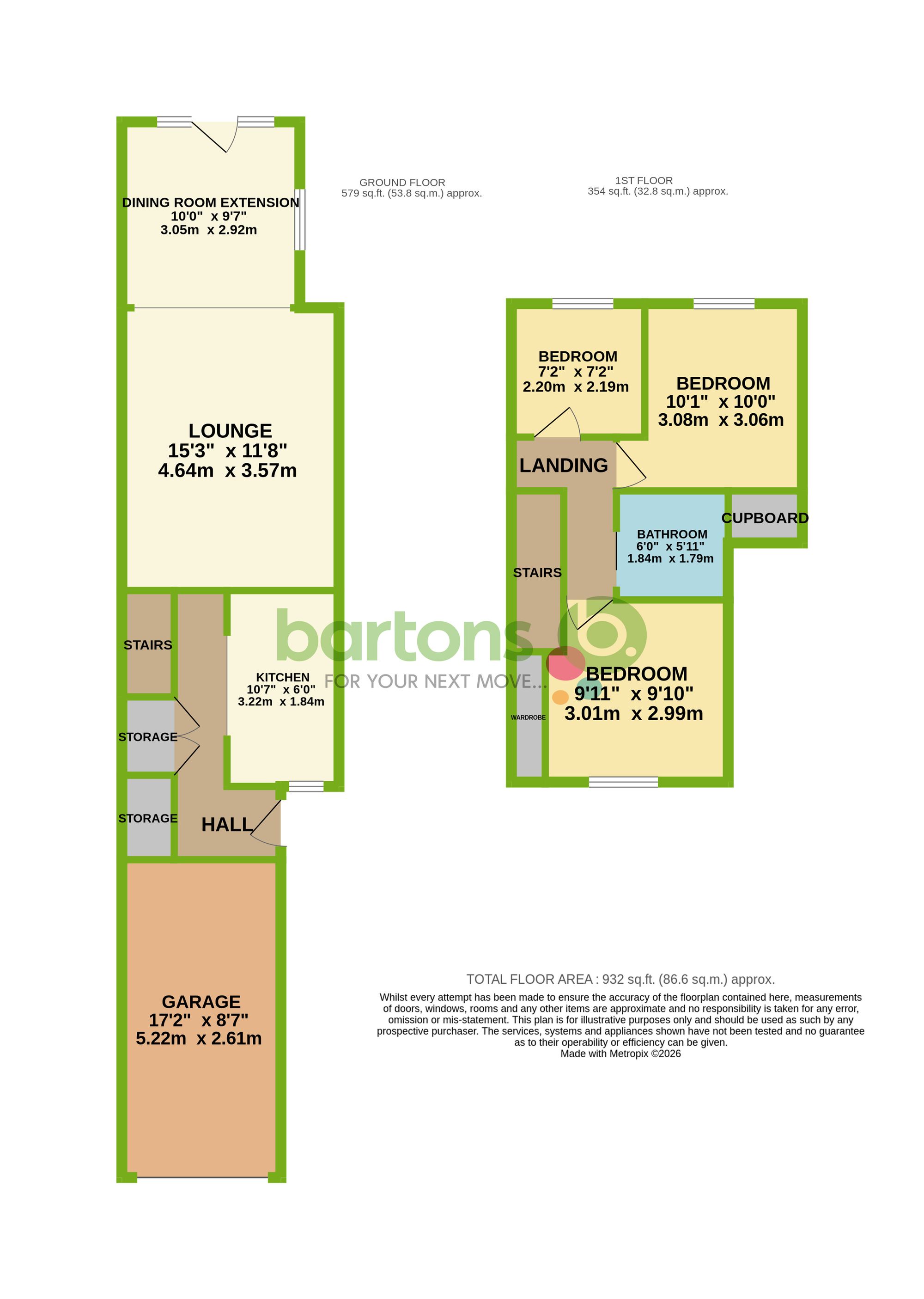 Floorplan for Frobisher Grove, Maltby, S66
