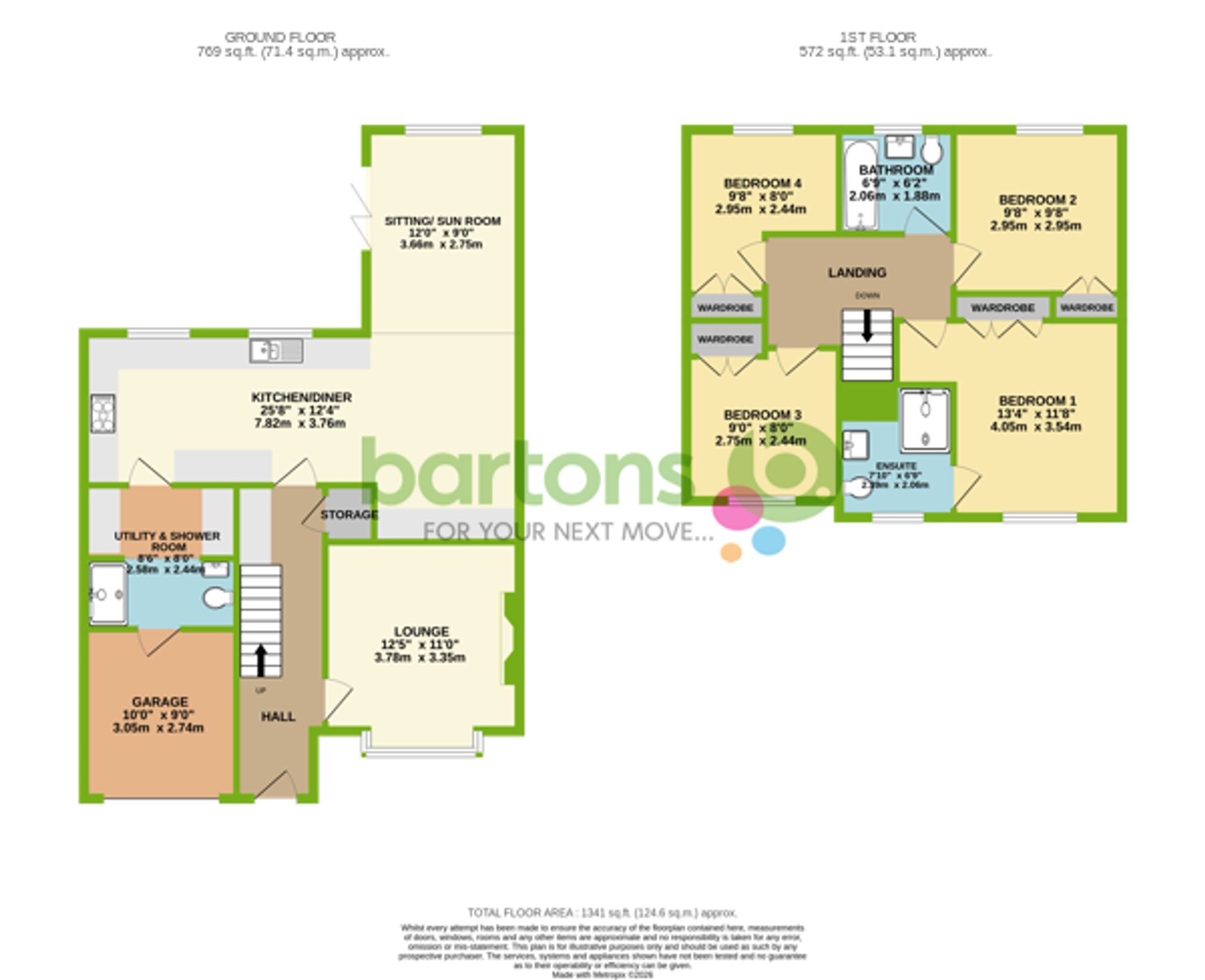 Floorplan for Sorby Way, Wickersley, S66