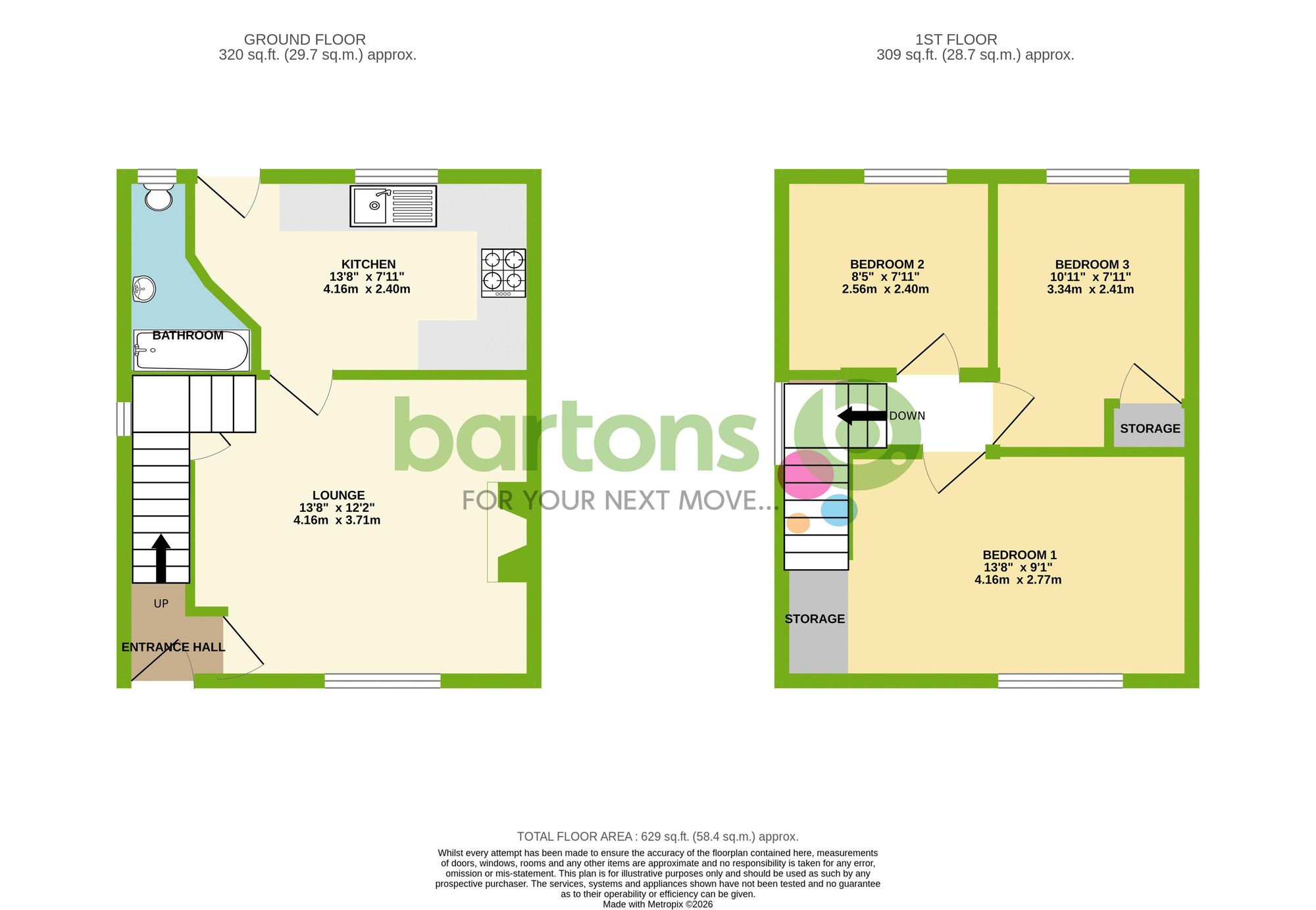 Floorplan for Burns Drive, Rotherham, S65