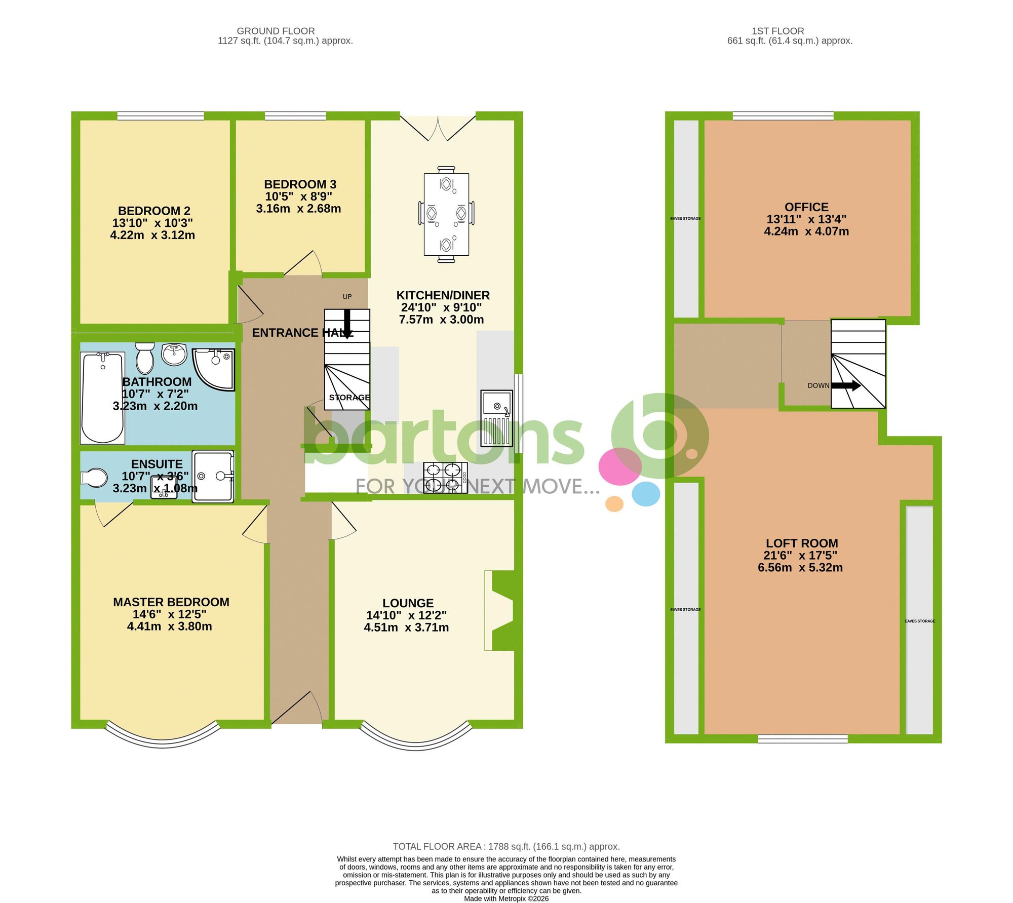 Floorplan for Brook Hill, Thorpe Hesley, S61