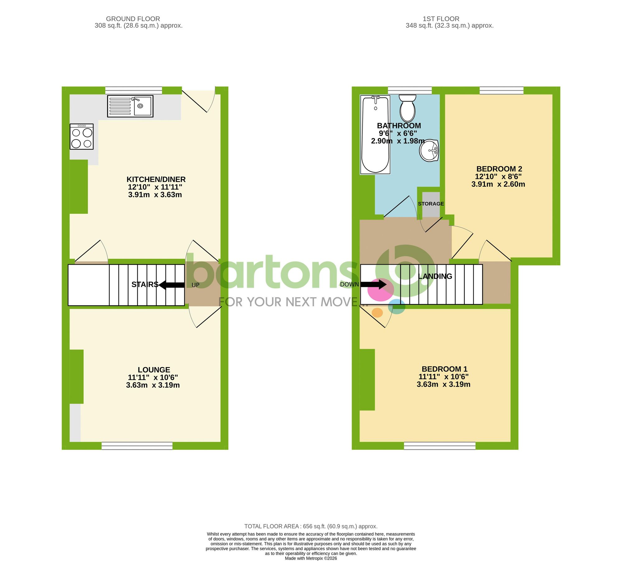 Floorplan for Selborne Street, Rotherham, S65