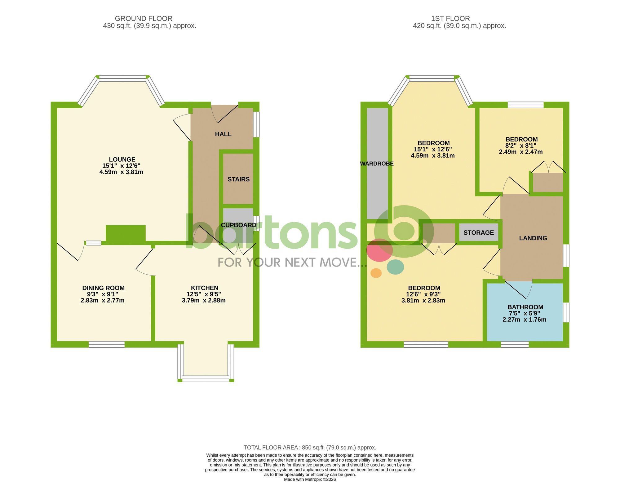 Floorplan for Black Hill Road, Rotherham, S65