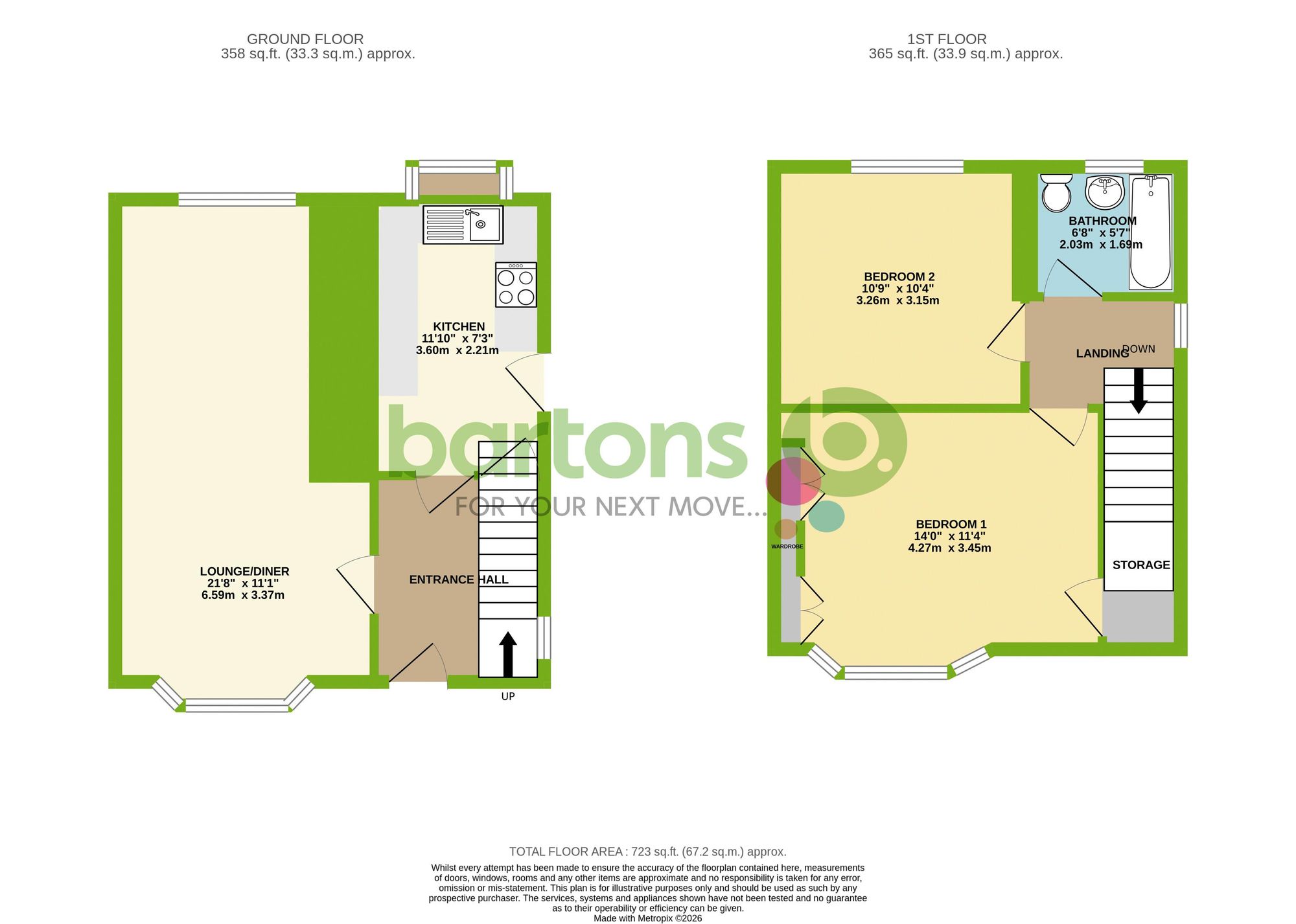 Floorplan for Bank Top Road, Rotherham, S65