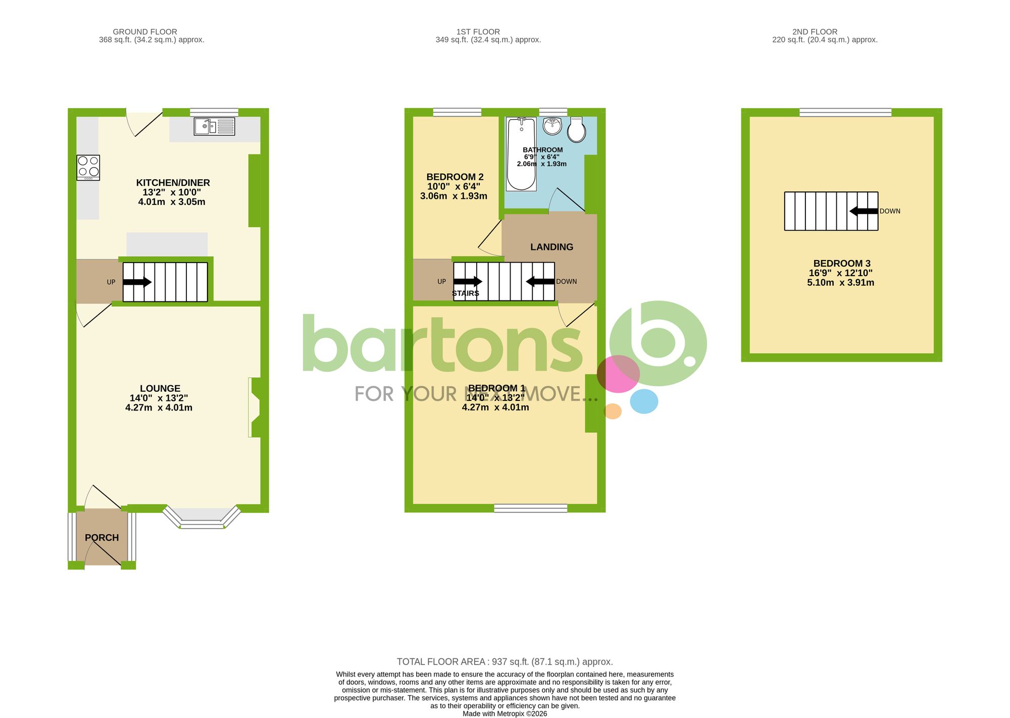 Floorplan for Cross Street, Bramley, S66