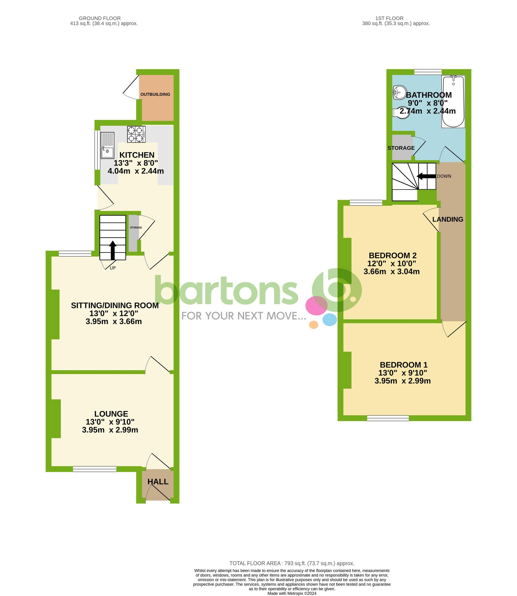 Floorplan for Morrell Street, Maltby, S66