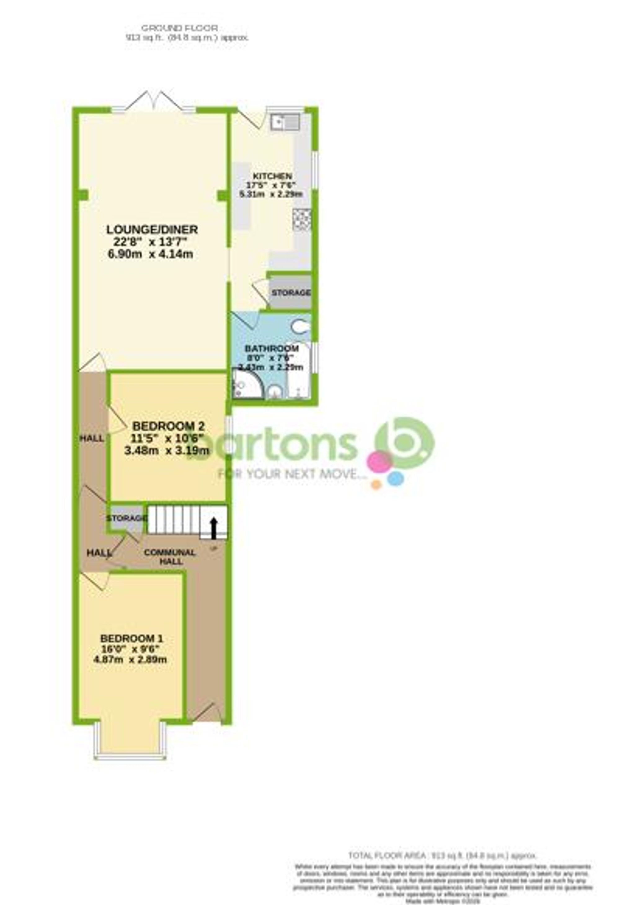Floorplan for Broom Crescent, Rotherham, S60