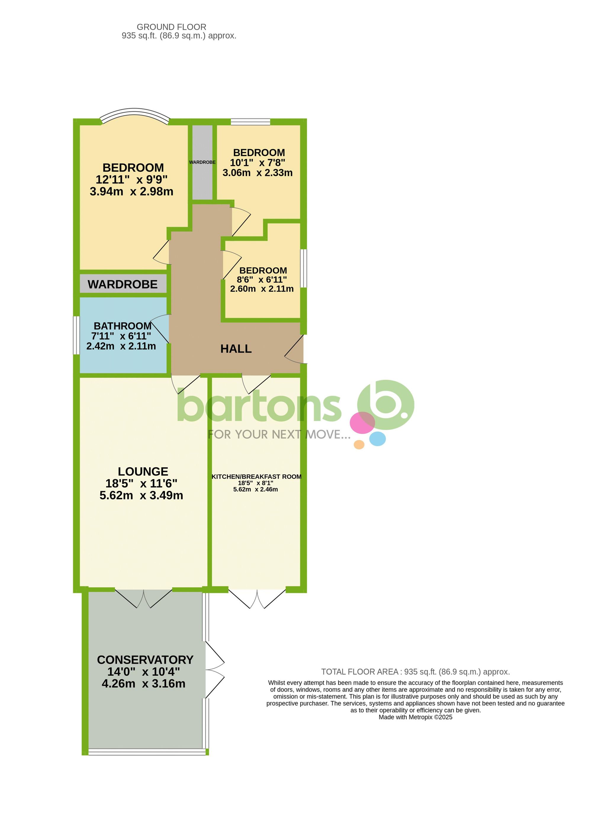 Floorplan for Sawn Moor Avenue, Thurcroft, S66