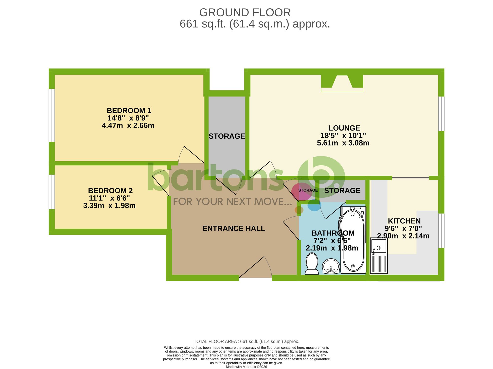 Floorplan for Hartington Close, Rotherham, S61